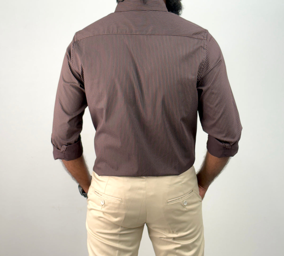 Brown IMP Stripe Shirt