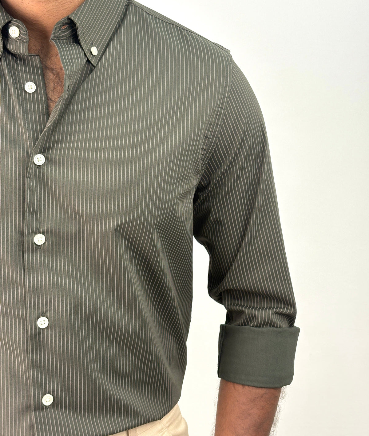 Green IMP Stripe Shirt