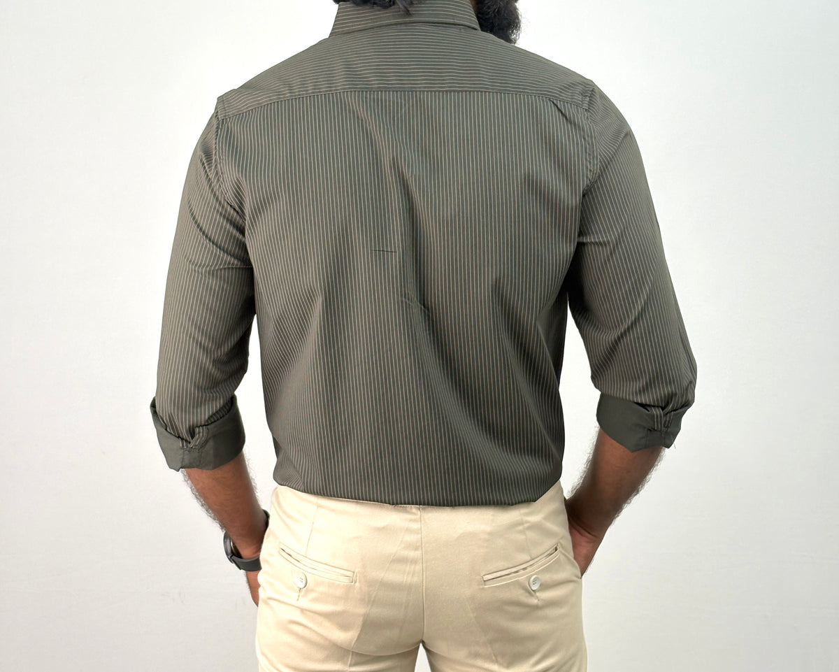 Green IMP Stripe Shirt