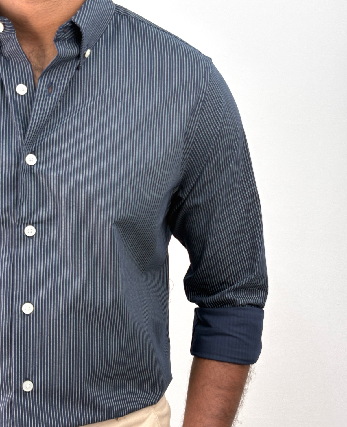 Navy IMP Stripe Shirt