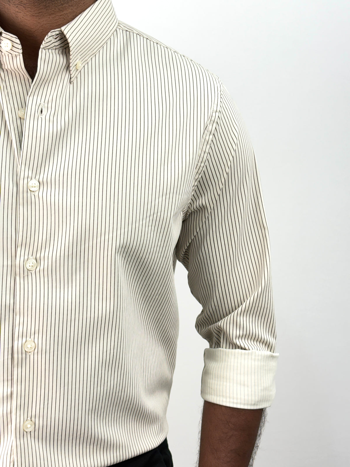 Beige IMP Stripe Shirt