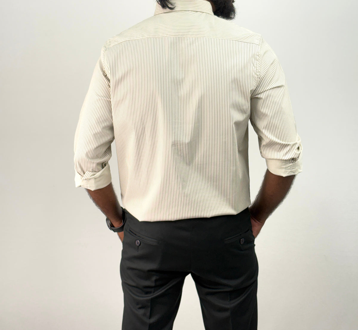 Beige IMP Stripe Shirt