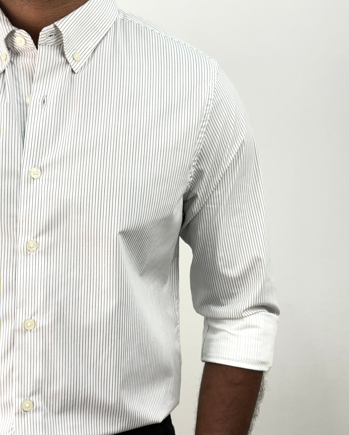White IMP Stripe Shirt