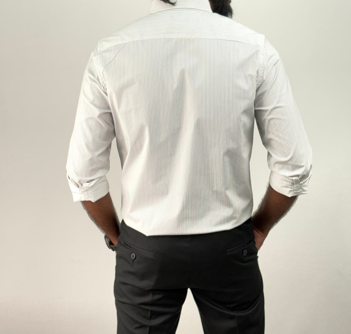 White IMP Stripe Shirt