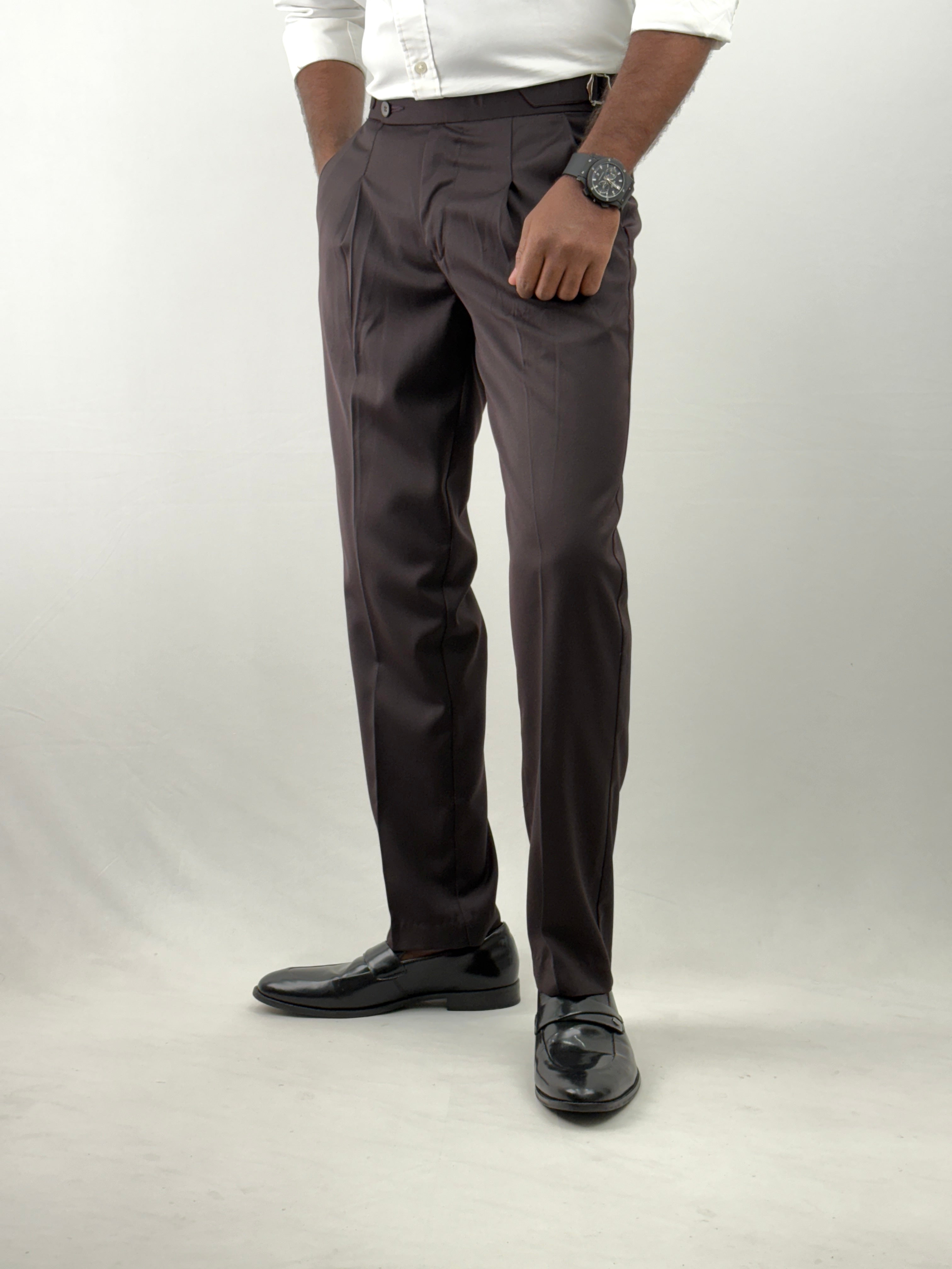 Wine Gurkha Pants