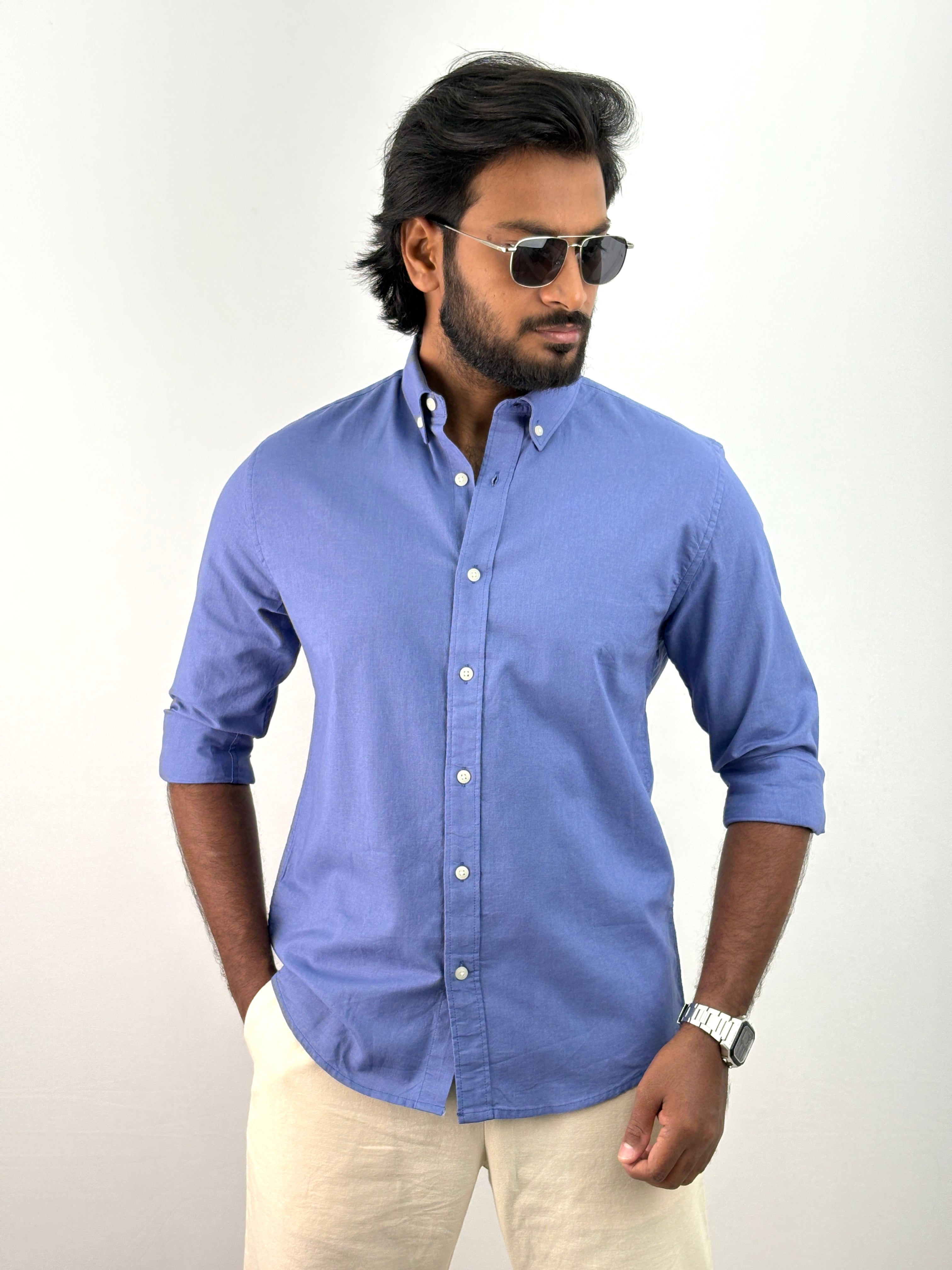 Blue Linen Shirts