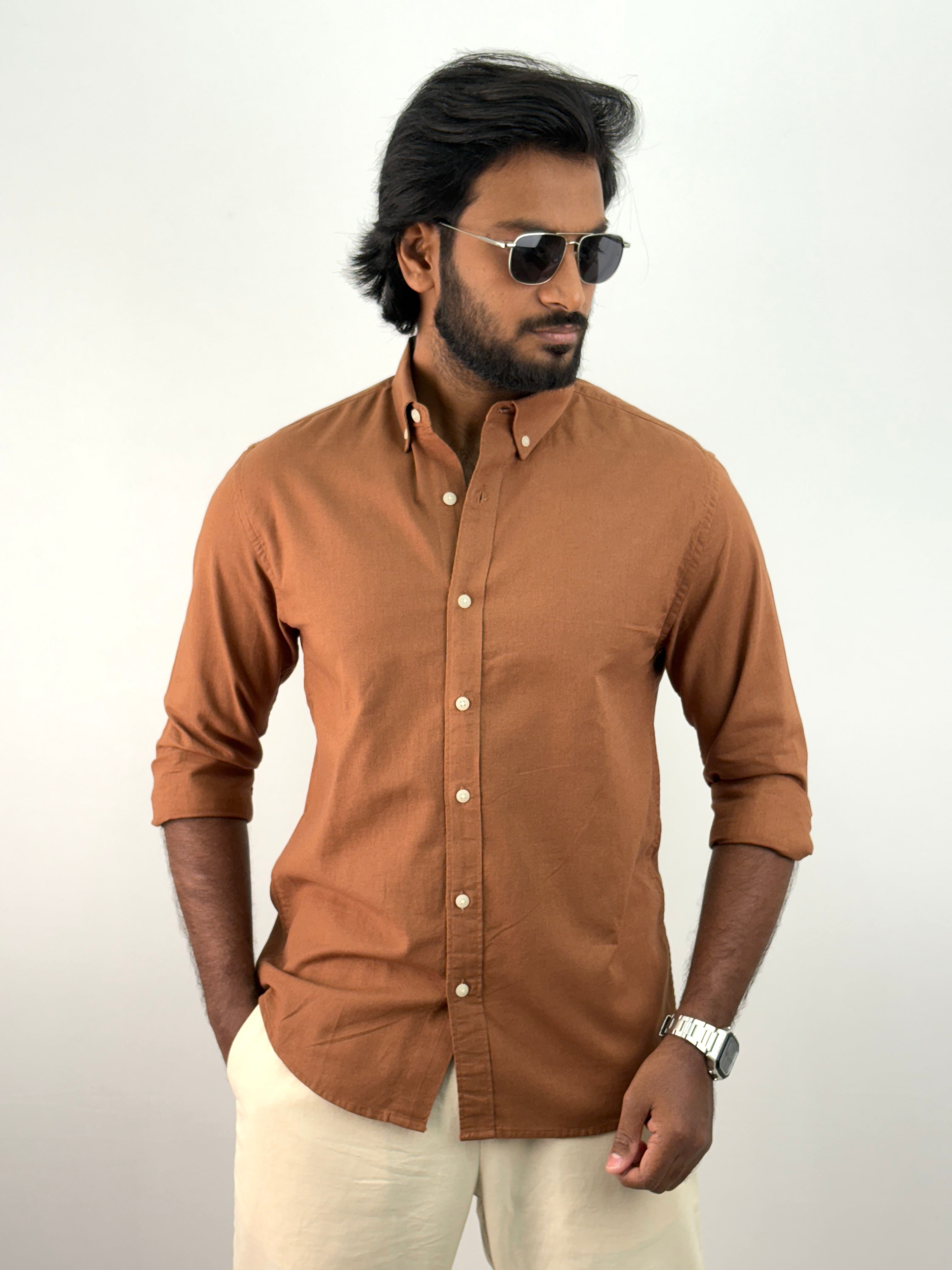 Brown Linen Shirts