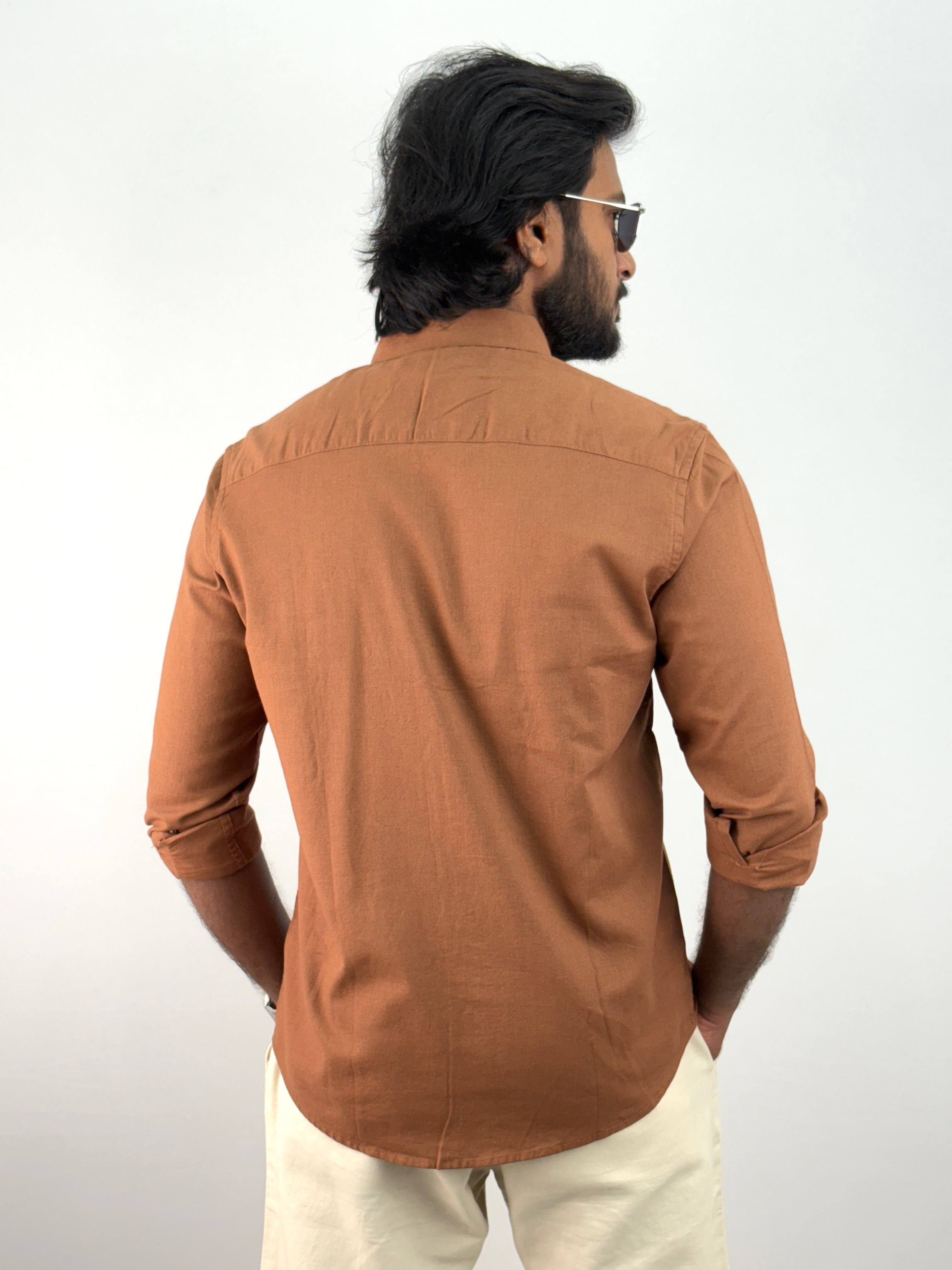 Brown Linen Shirts
