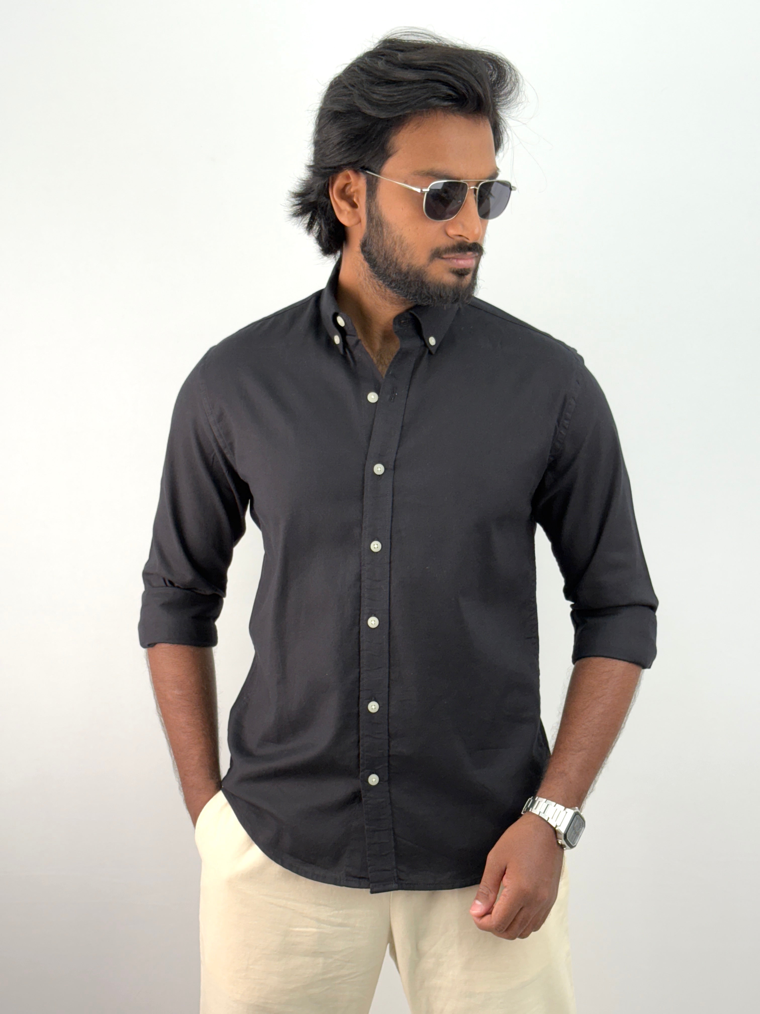 Black Linen Shirts