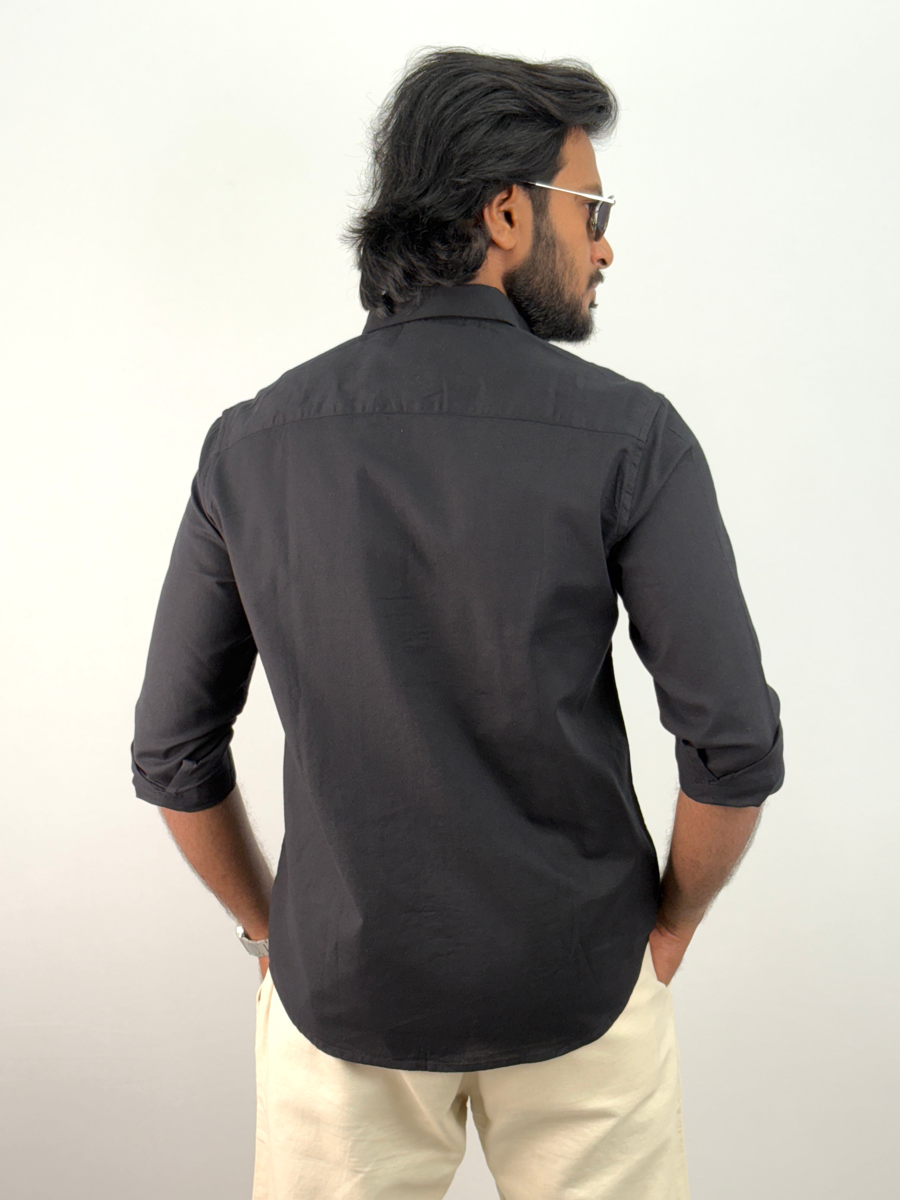 Black Linen Shirts
