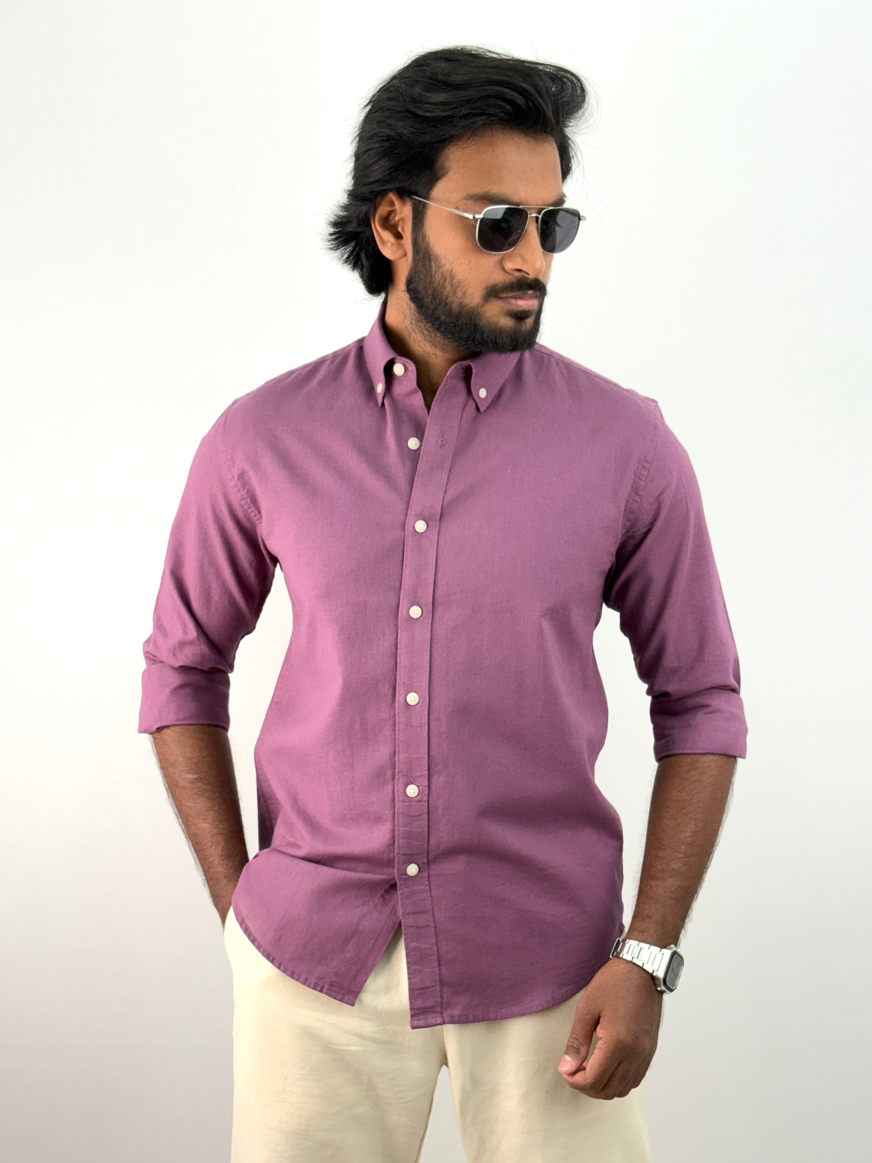 Burgundy Linen Shirts