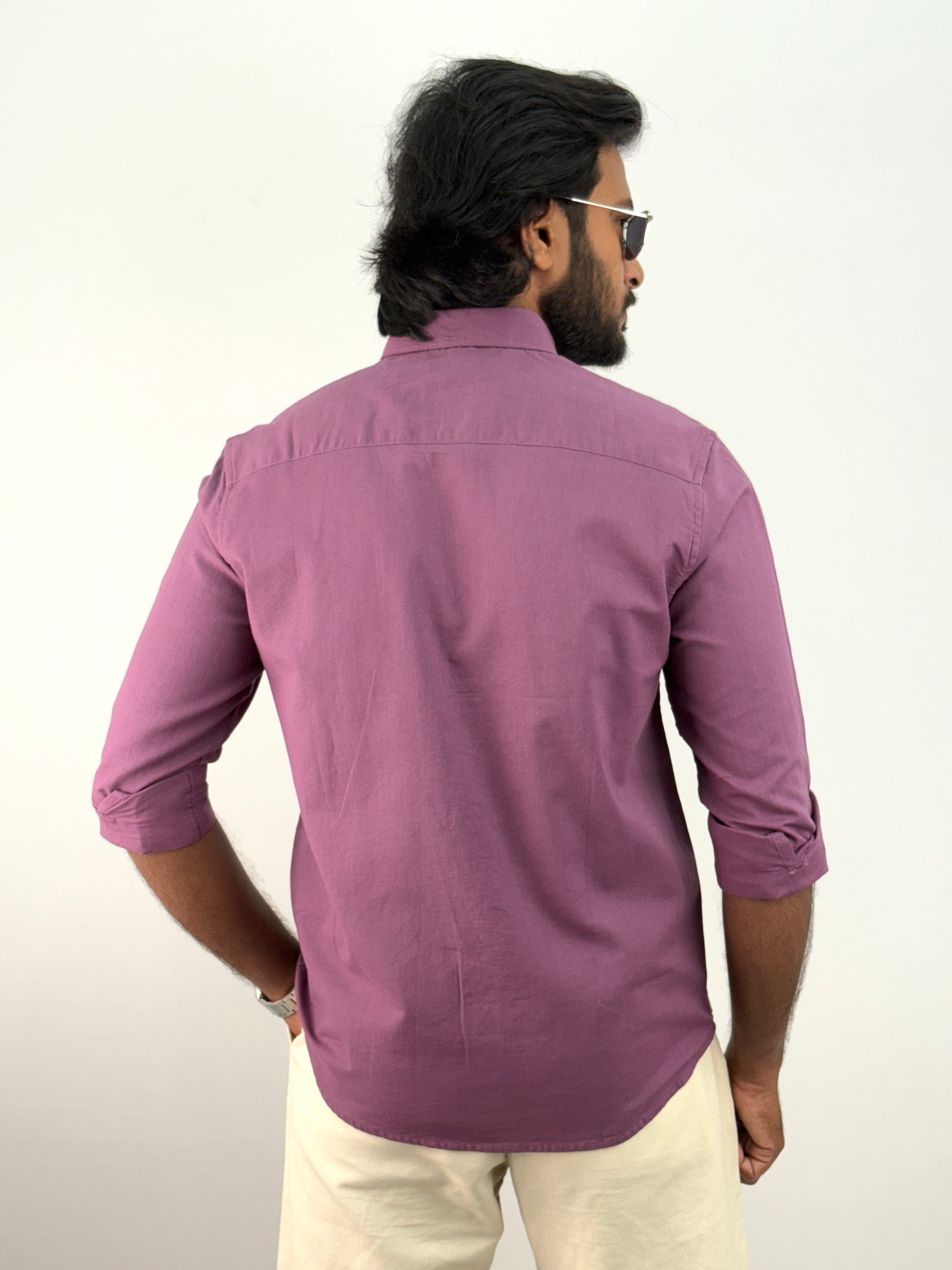 Burgundy Linen Shirts