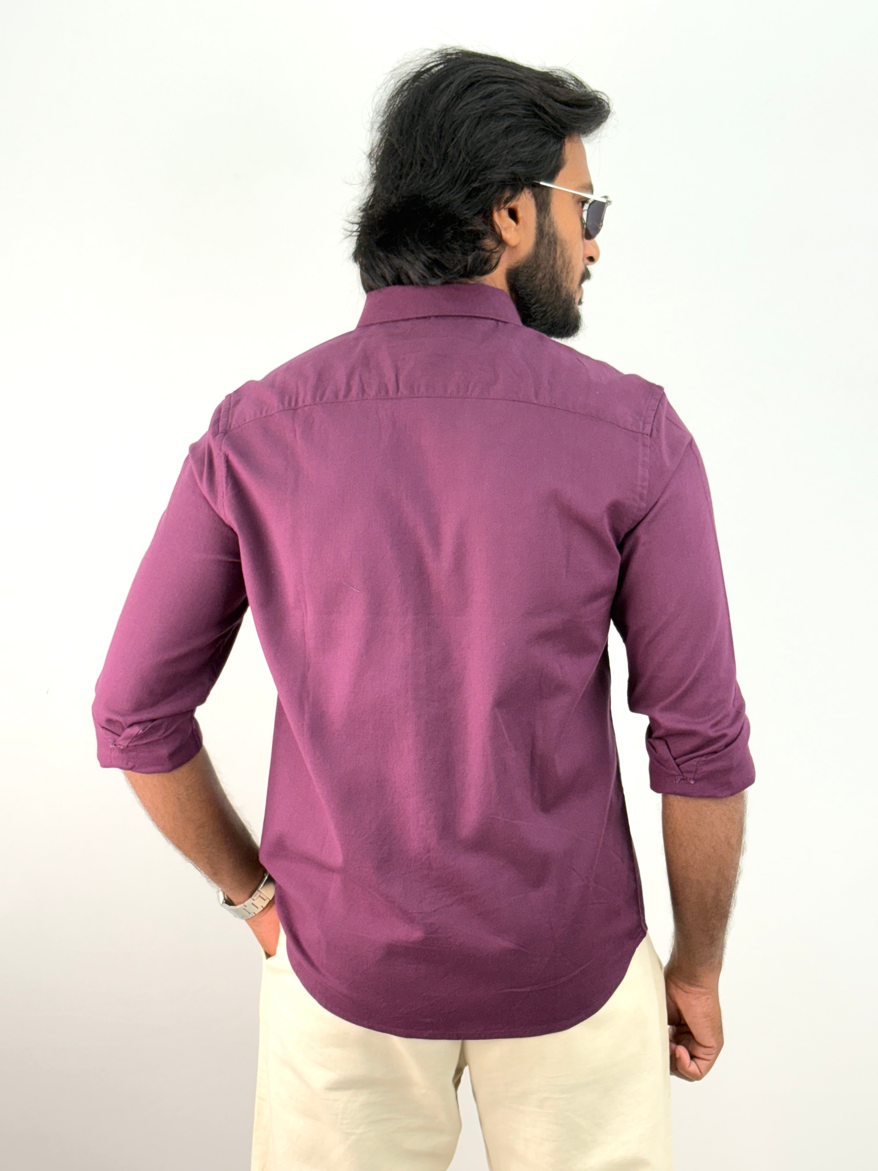 Wine Linen Shirts