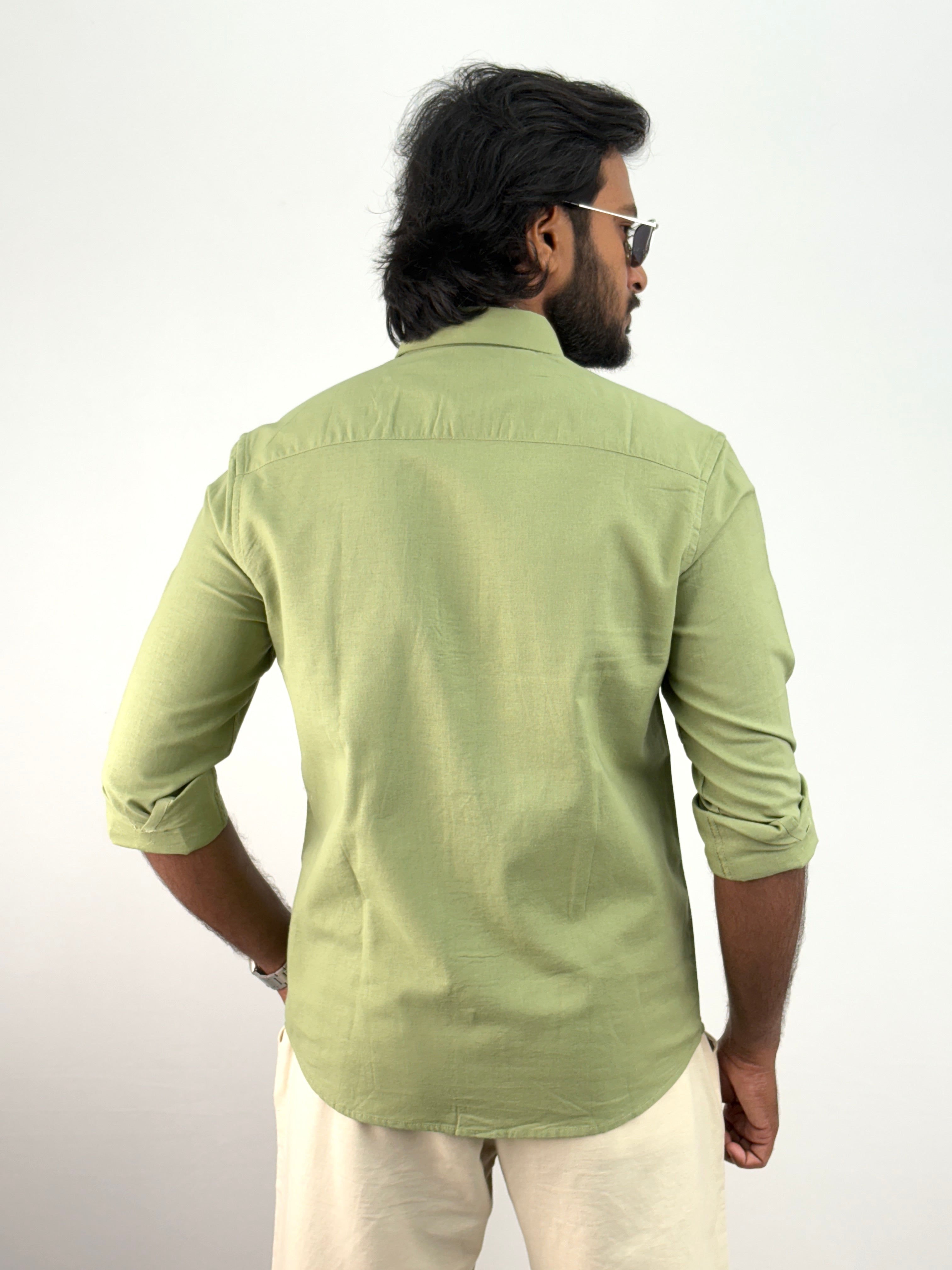 Slate Green Linen Shirts