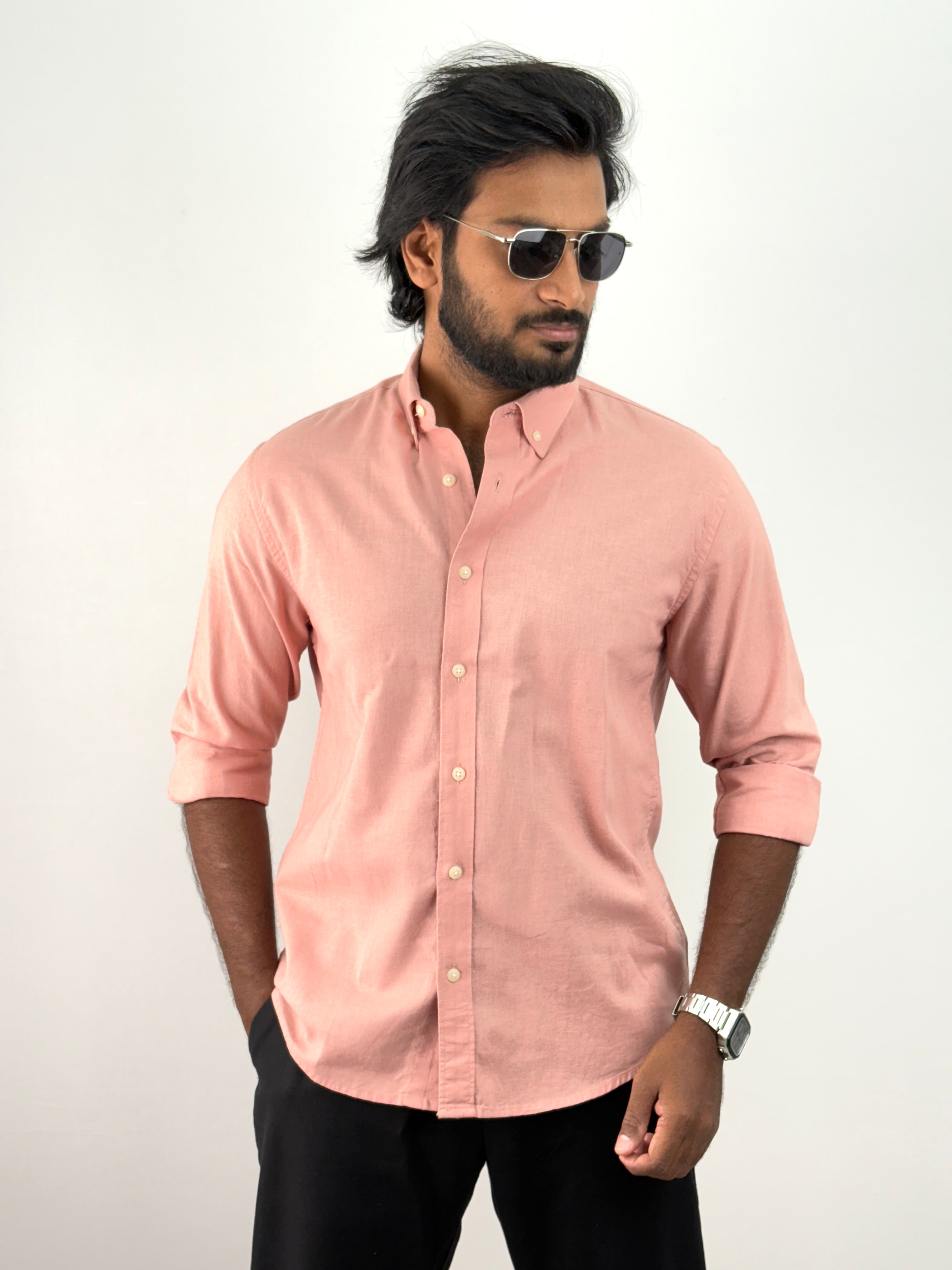 Peach Linen Shirts
