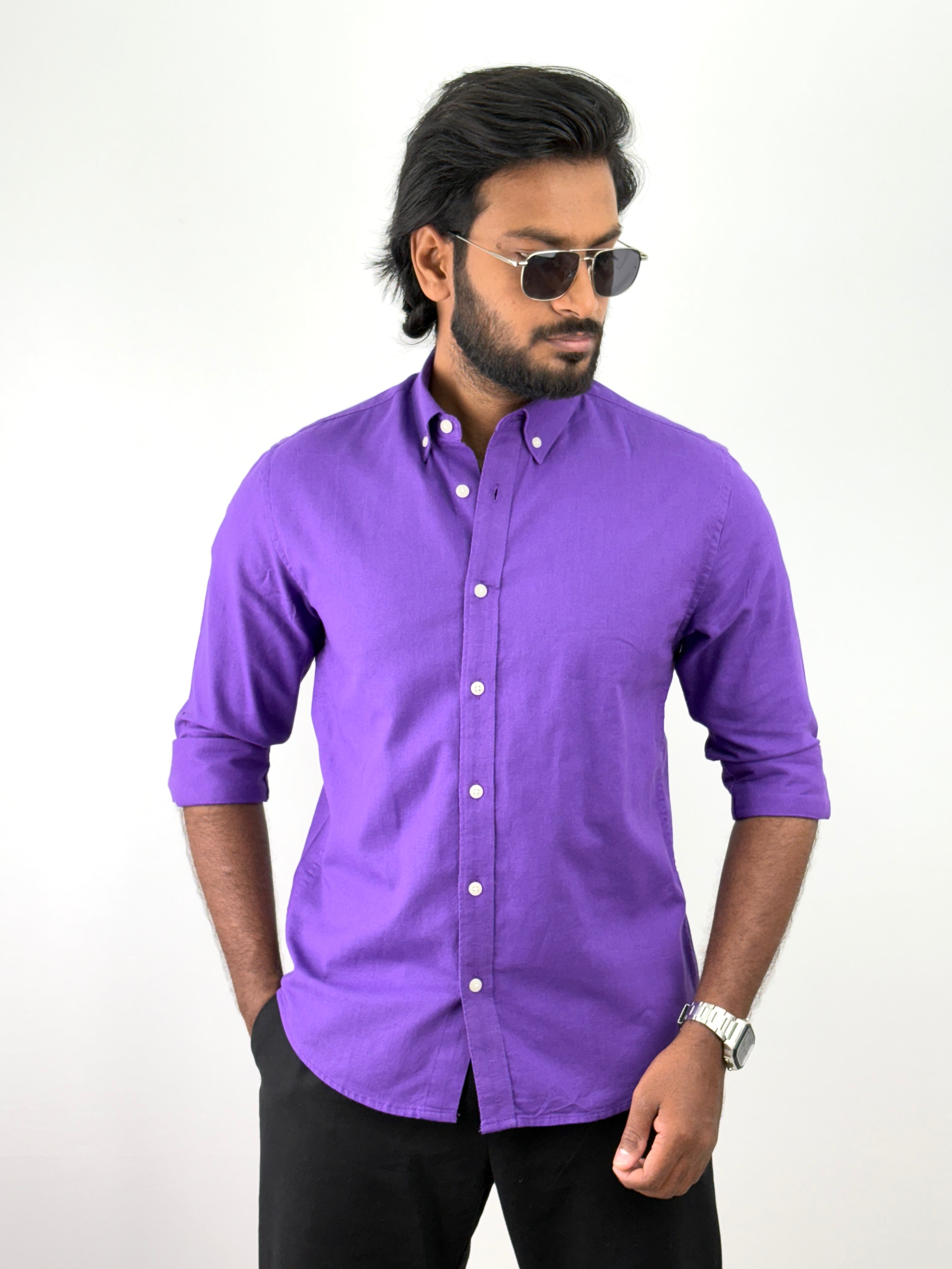 Violet Linen Shirts