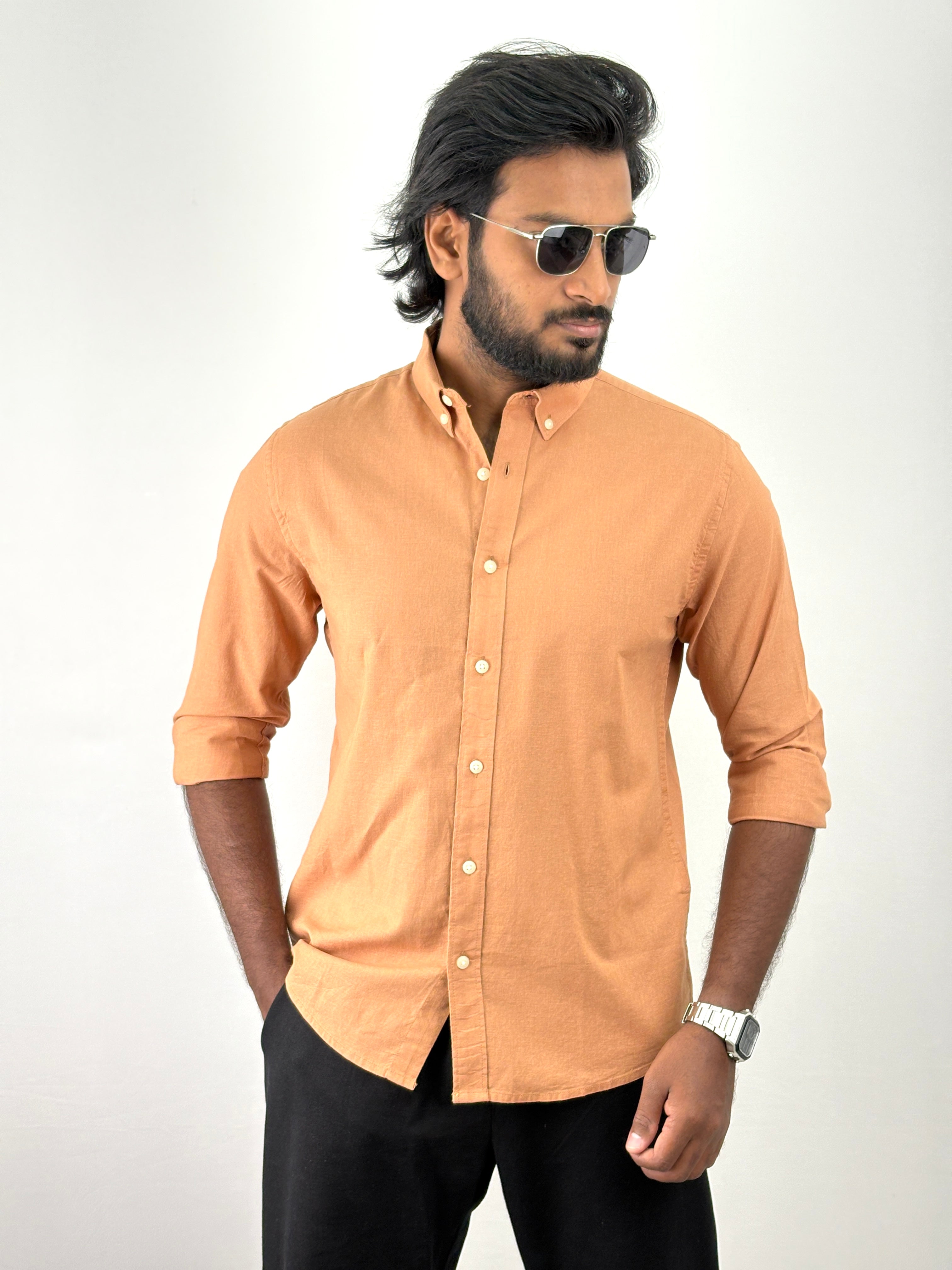 Rust Linen Shirts