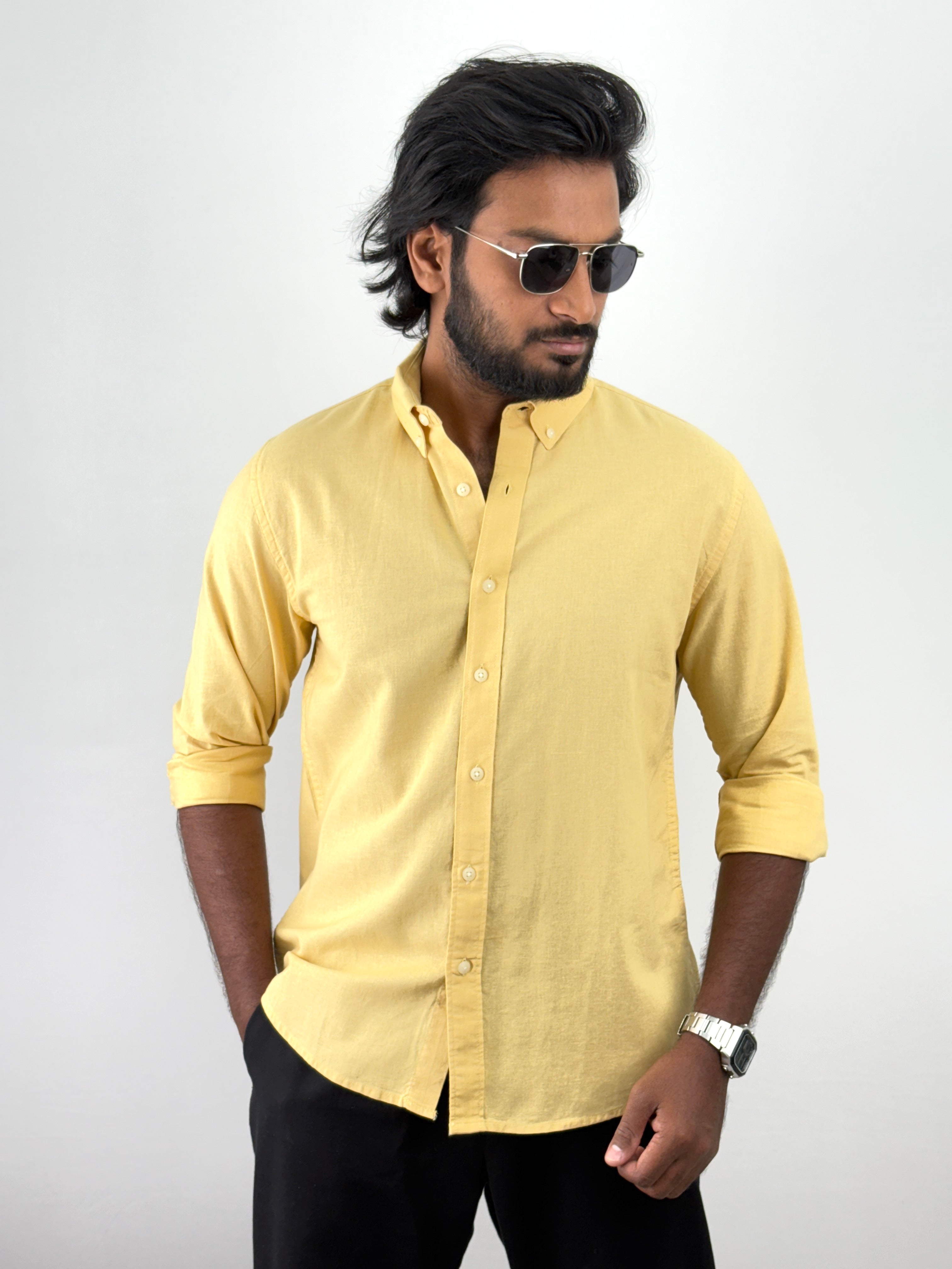Yellow Linen Shirts