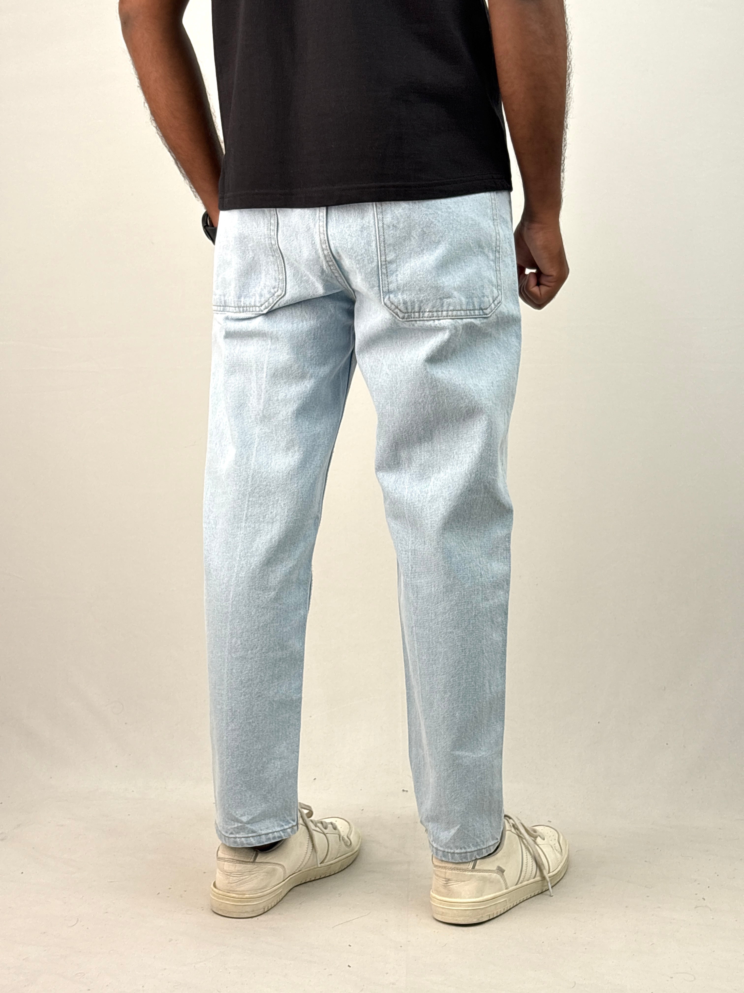 Ice Blue Semi Baggy Jean