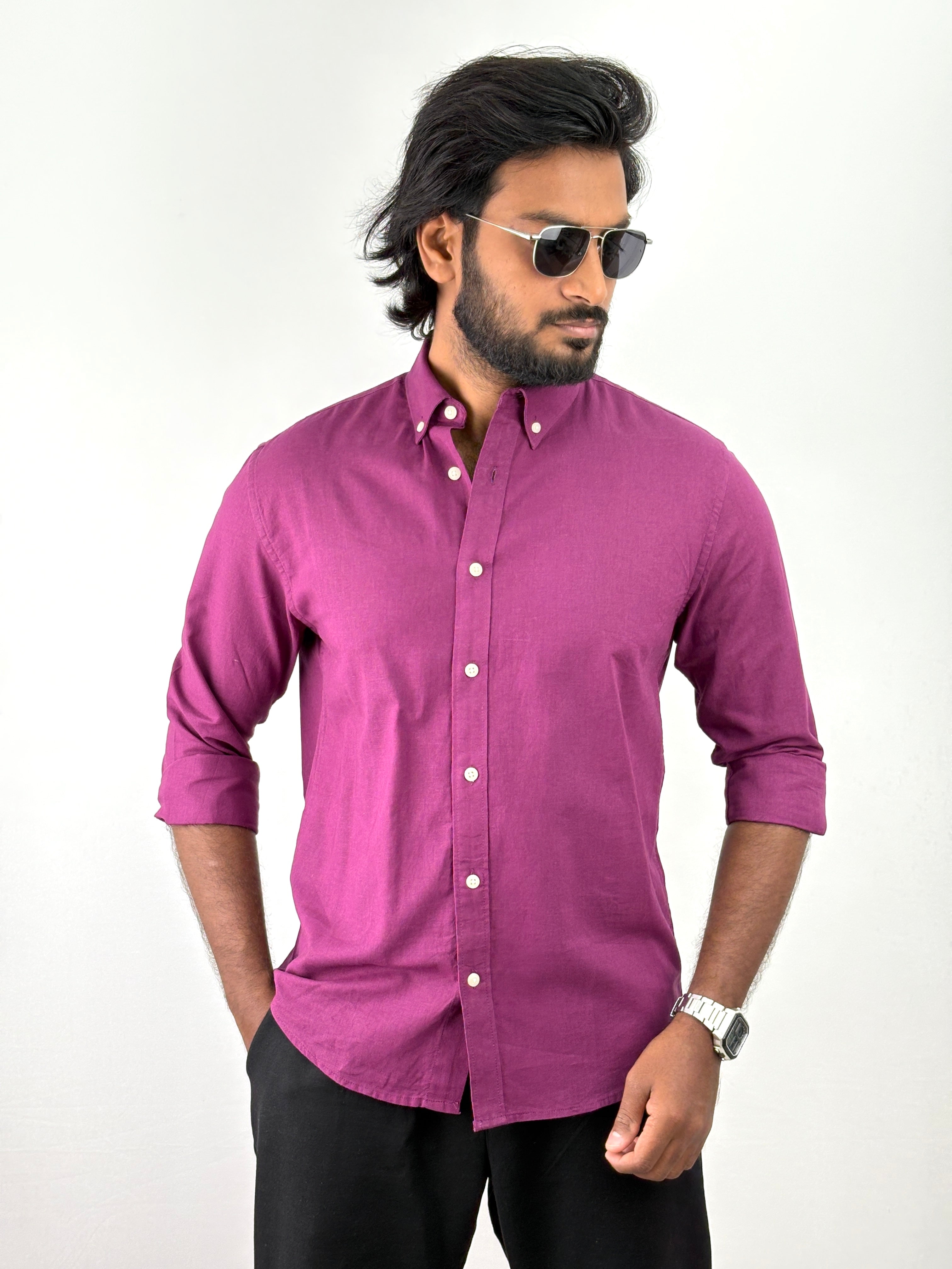 Purple Linen Shirts