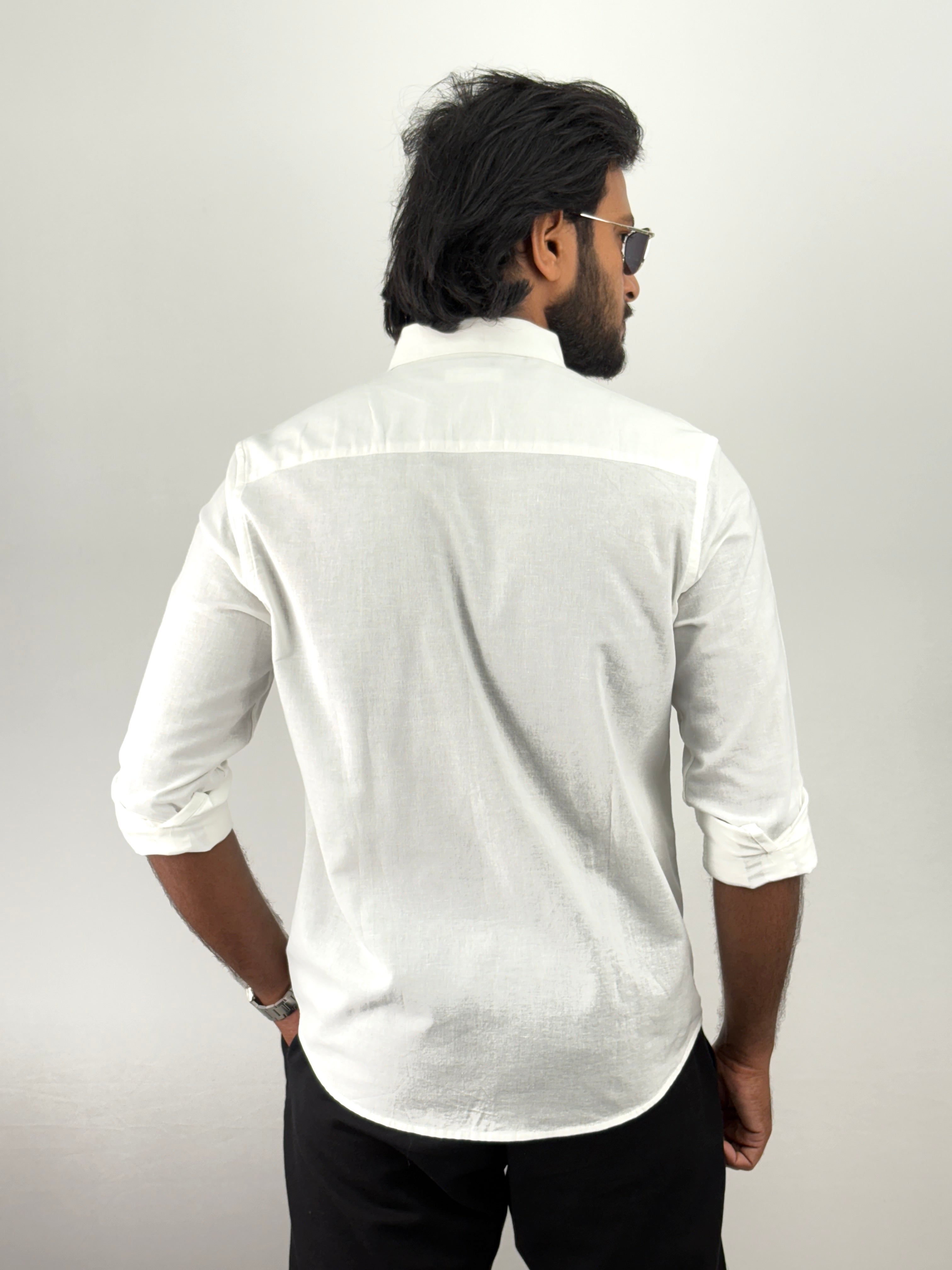 White Linen Shirts