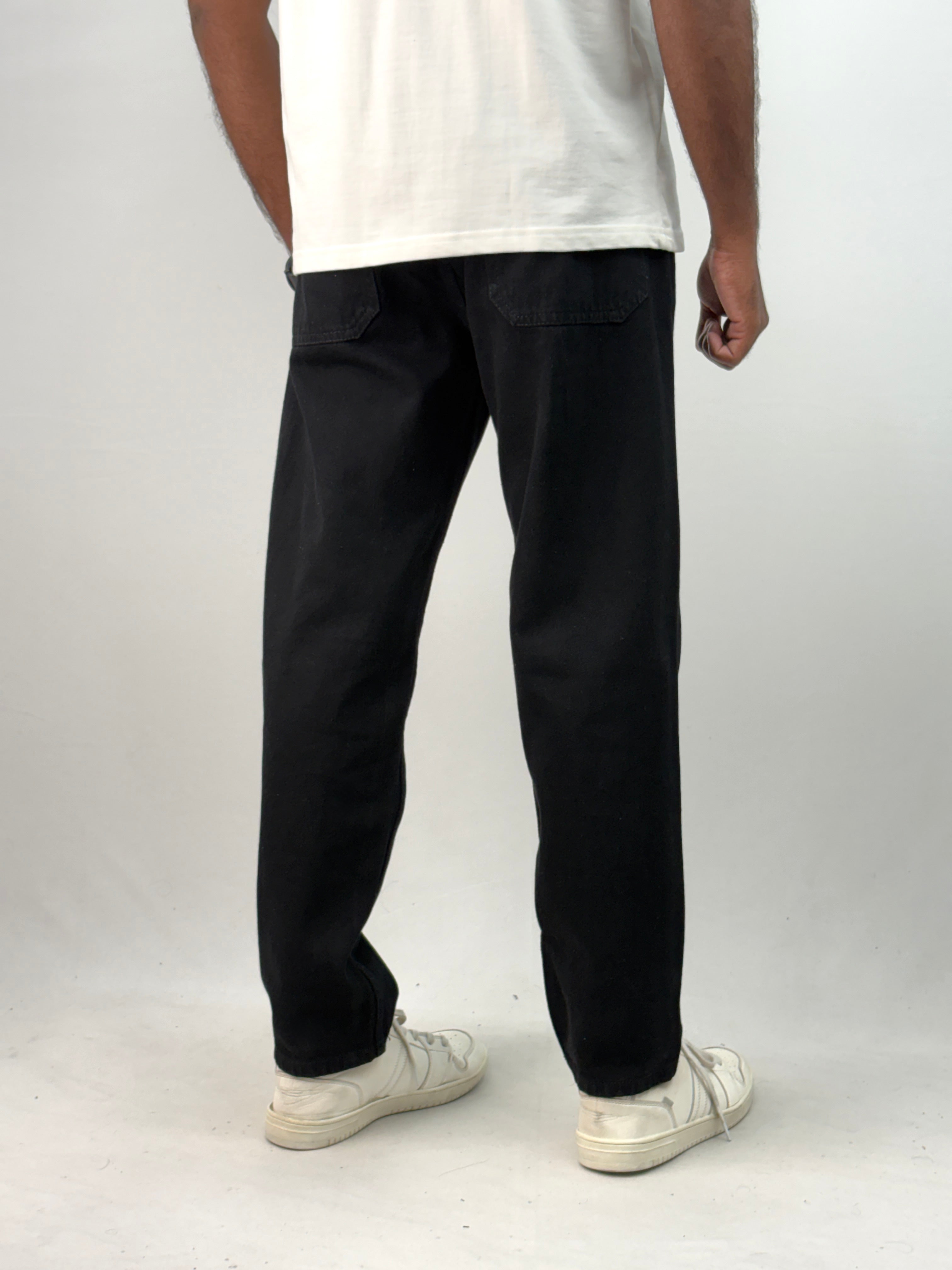 Black Semi Baggy Jean