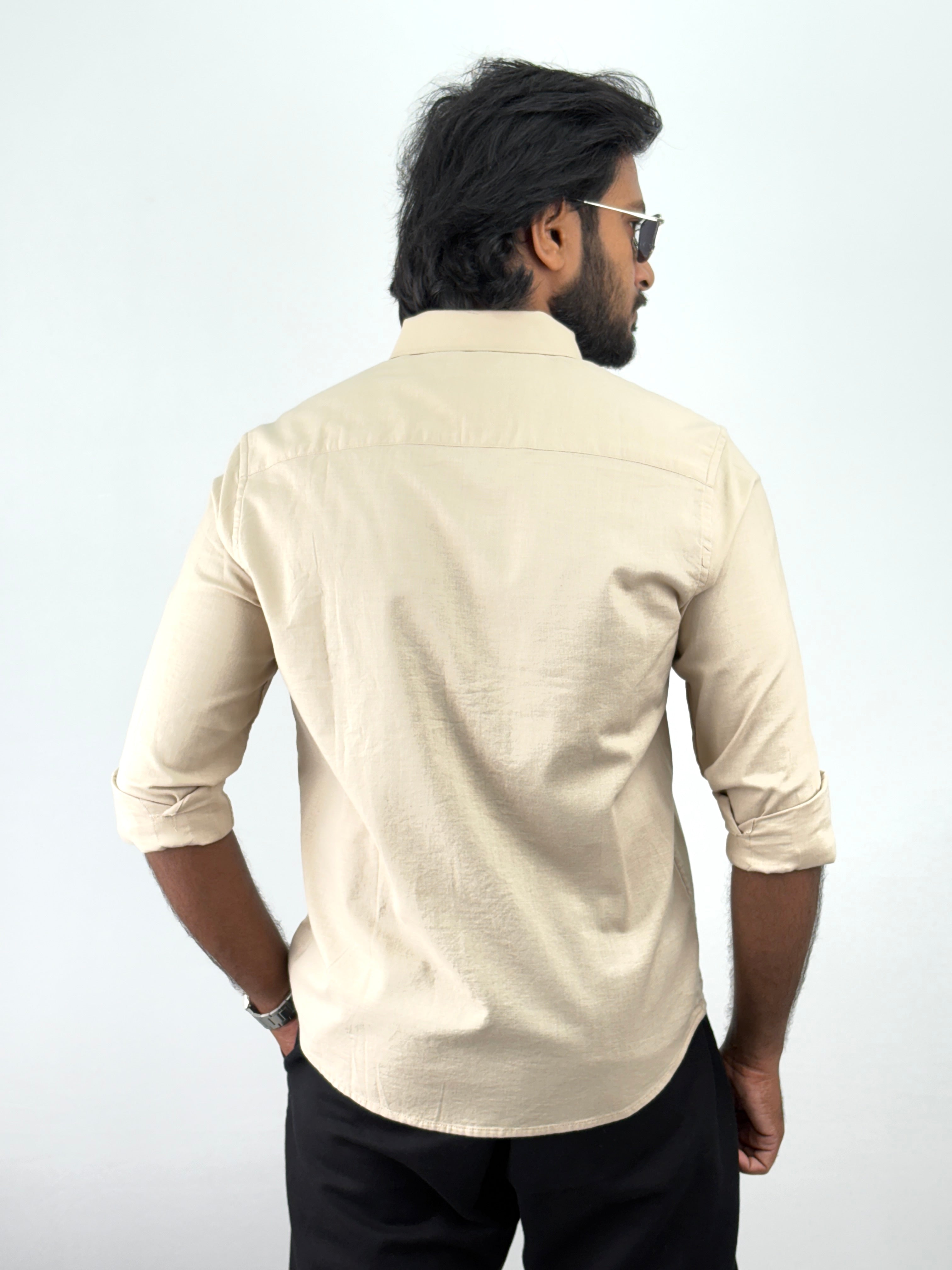 Beige Linen Shirts