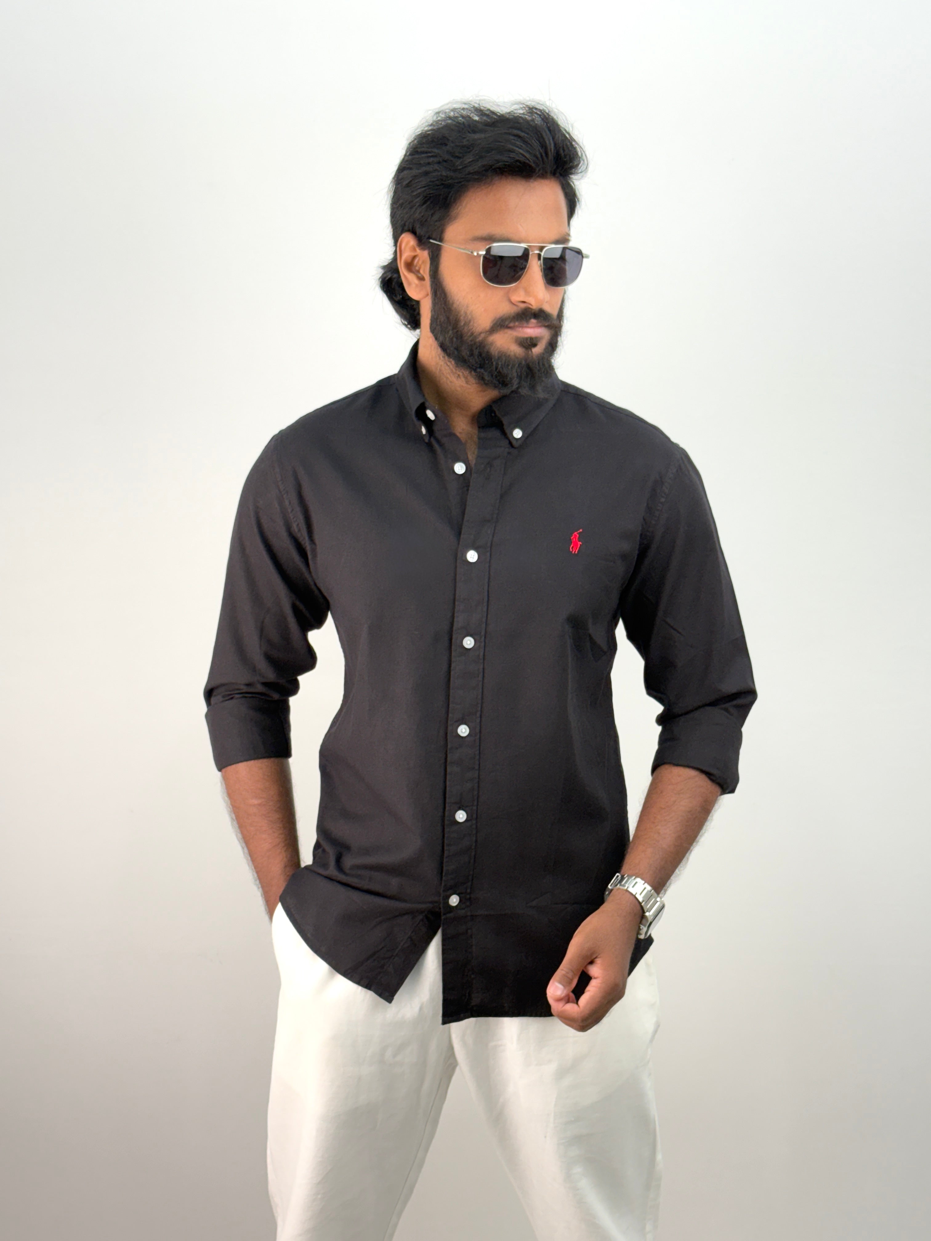 Black Linen Shirt
