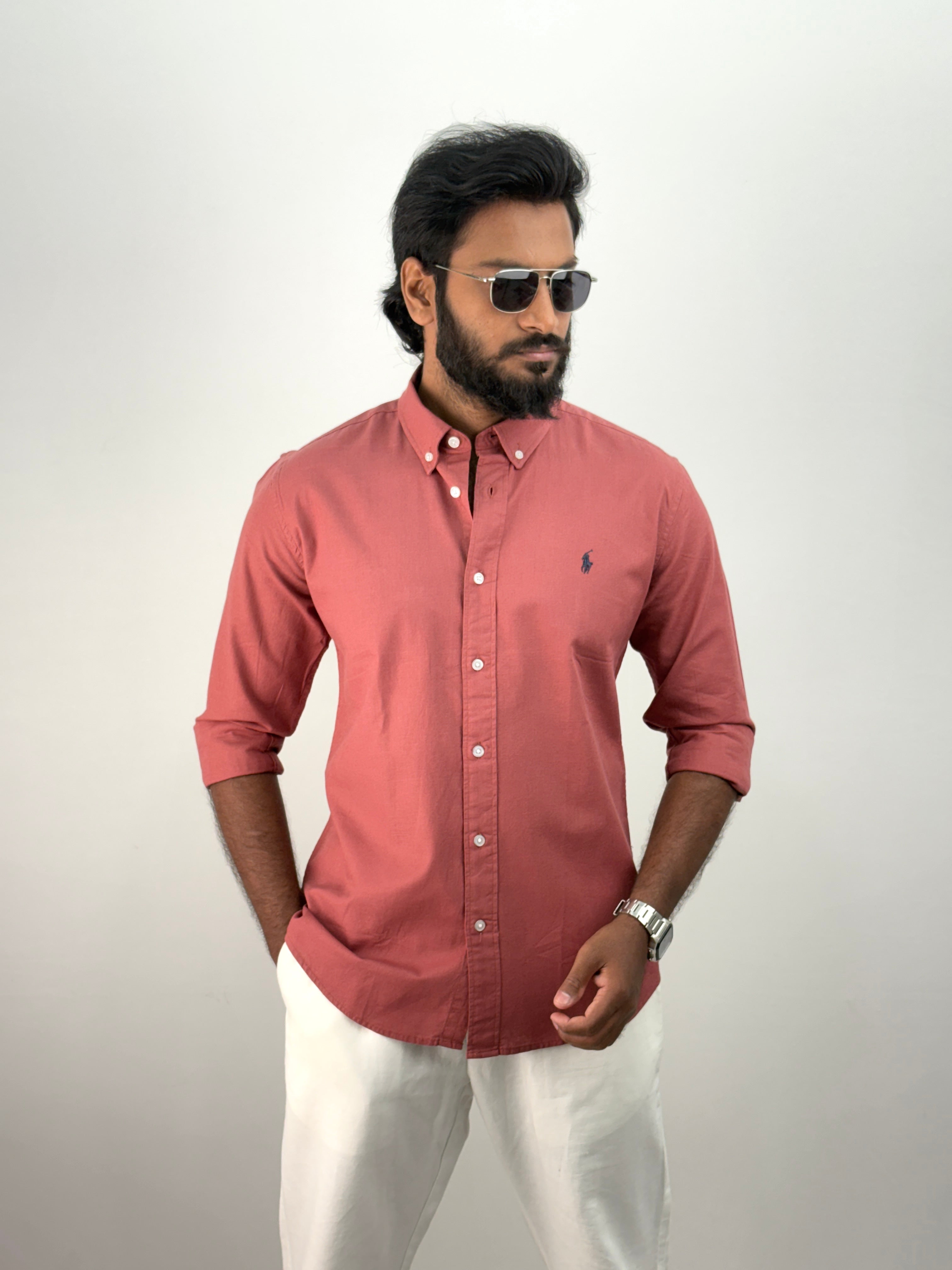 Cherry Linen Shirt