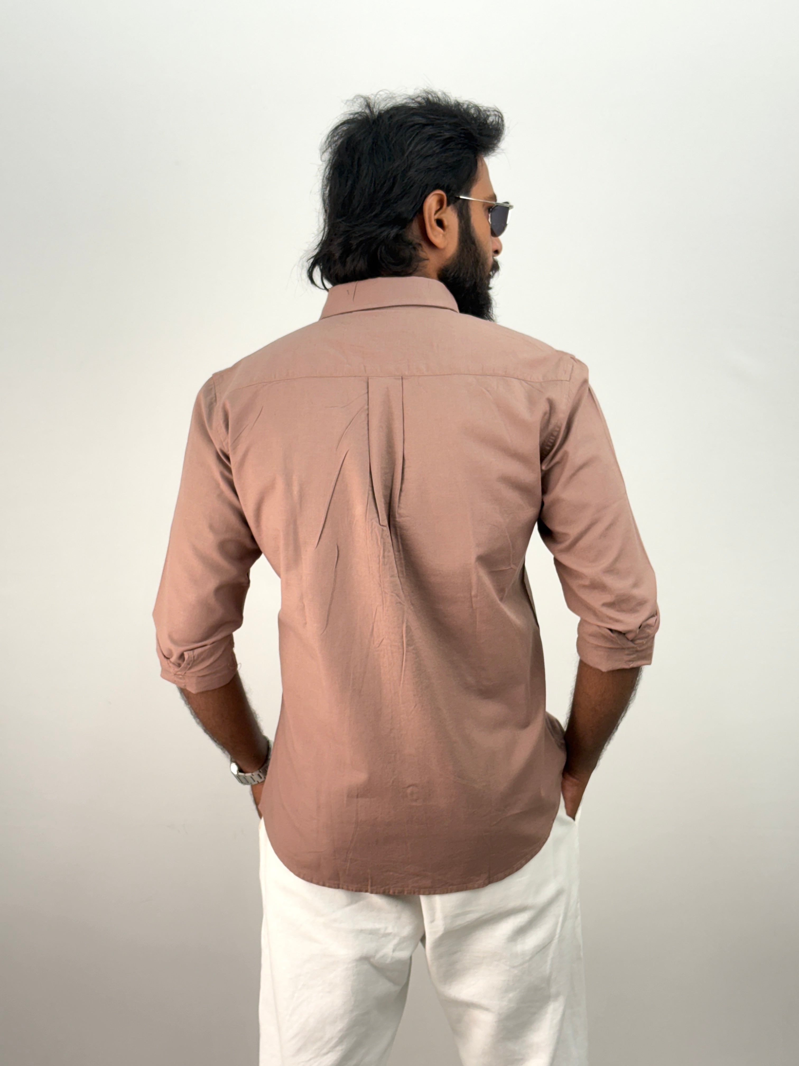 Light Brown Linen Shirt