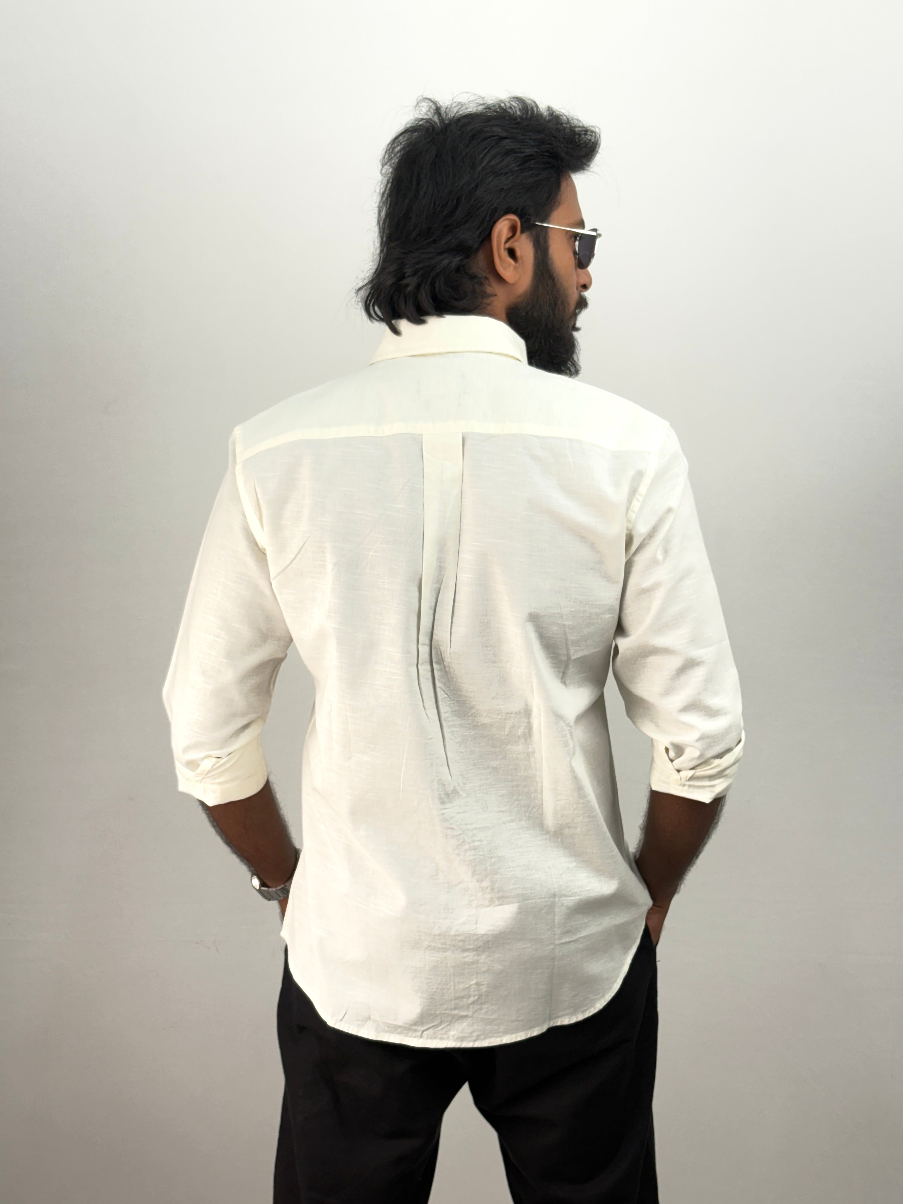 Cream Linen Shirt