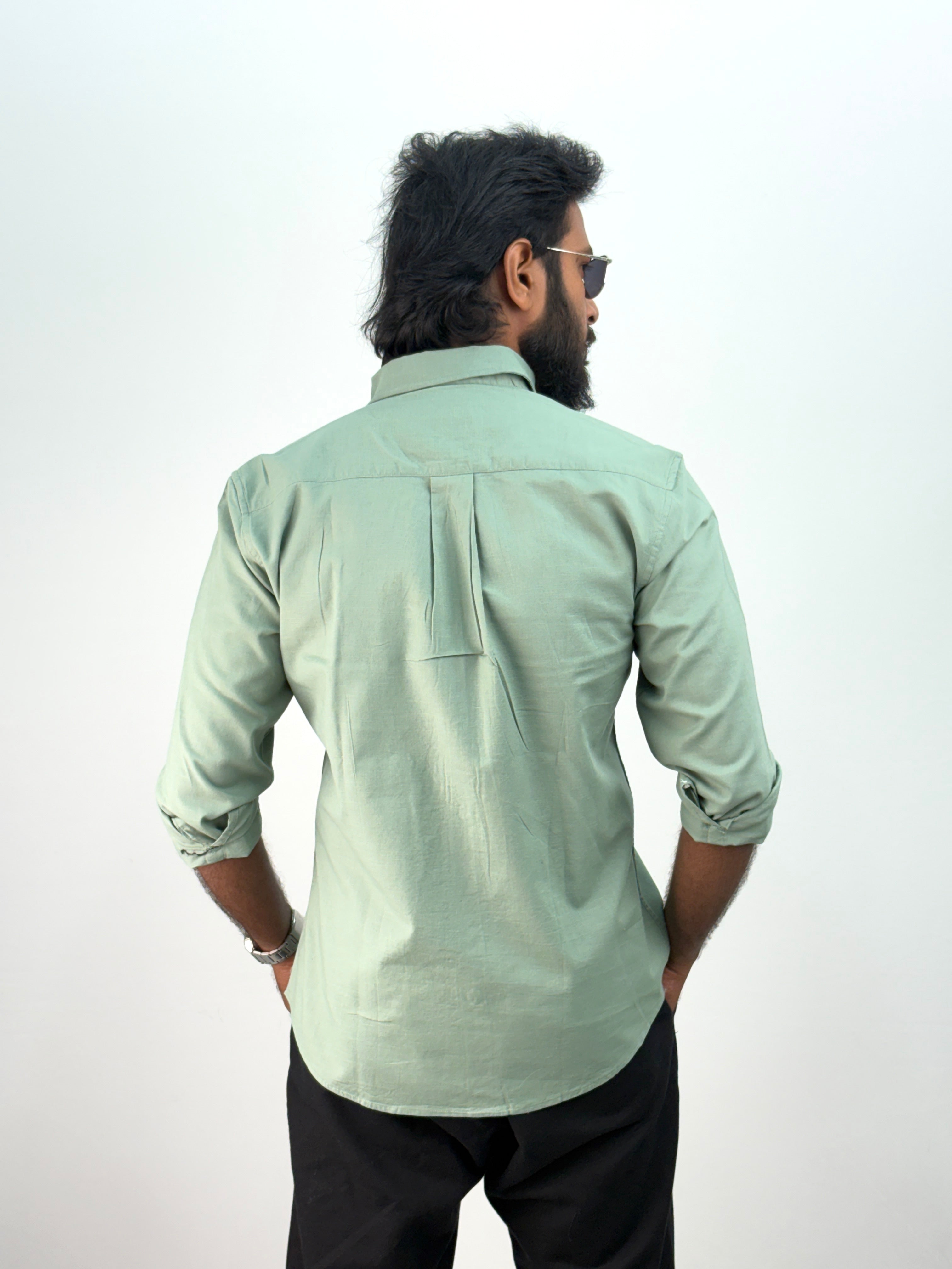 Green Linen Shirt