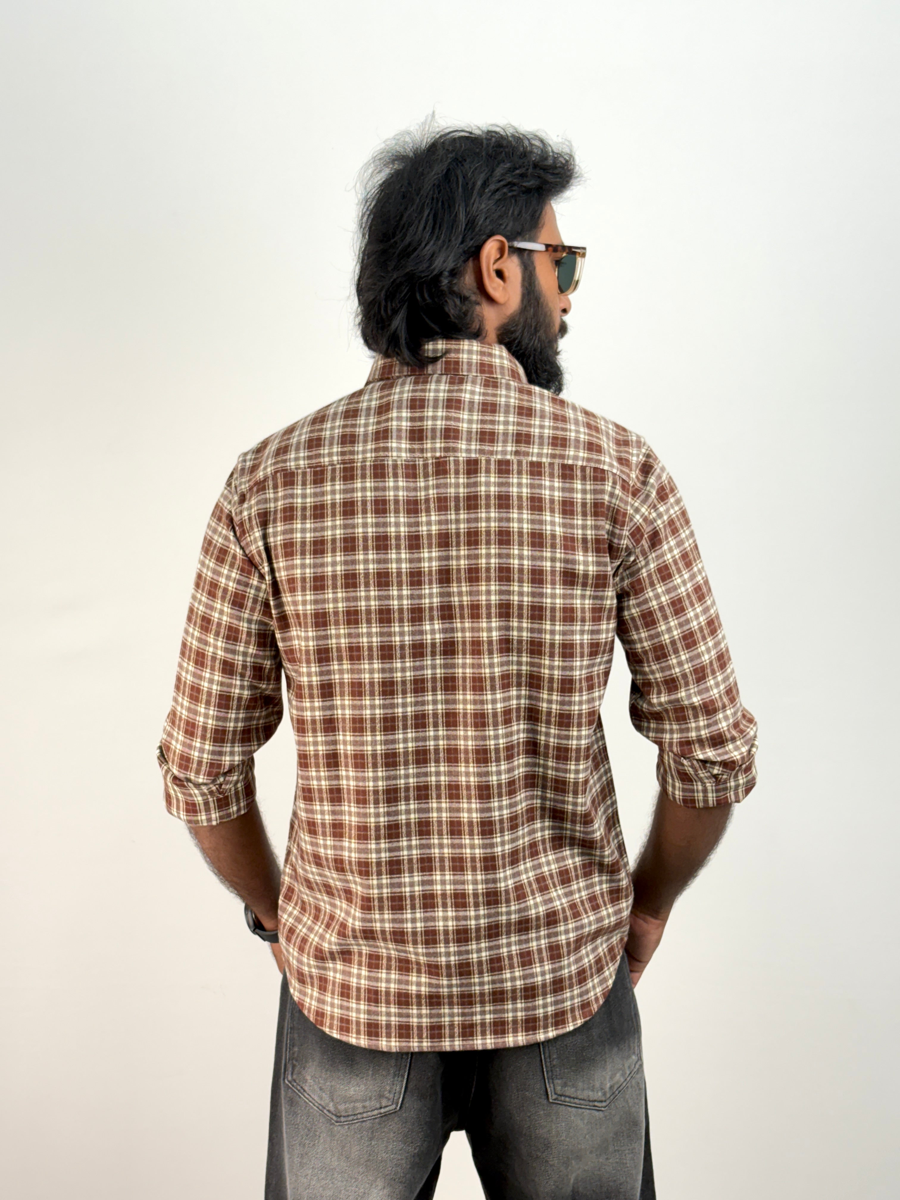 Brick Red IMP Flannel Shirt
