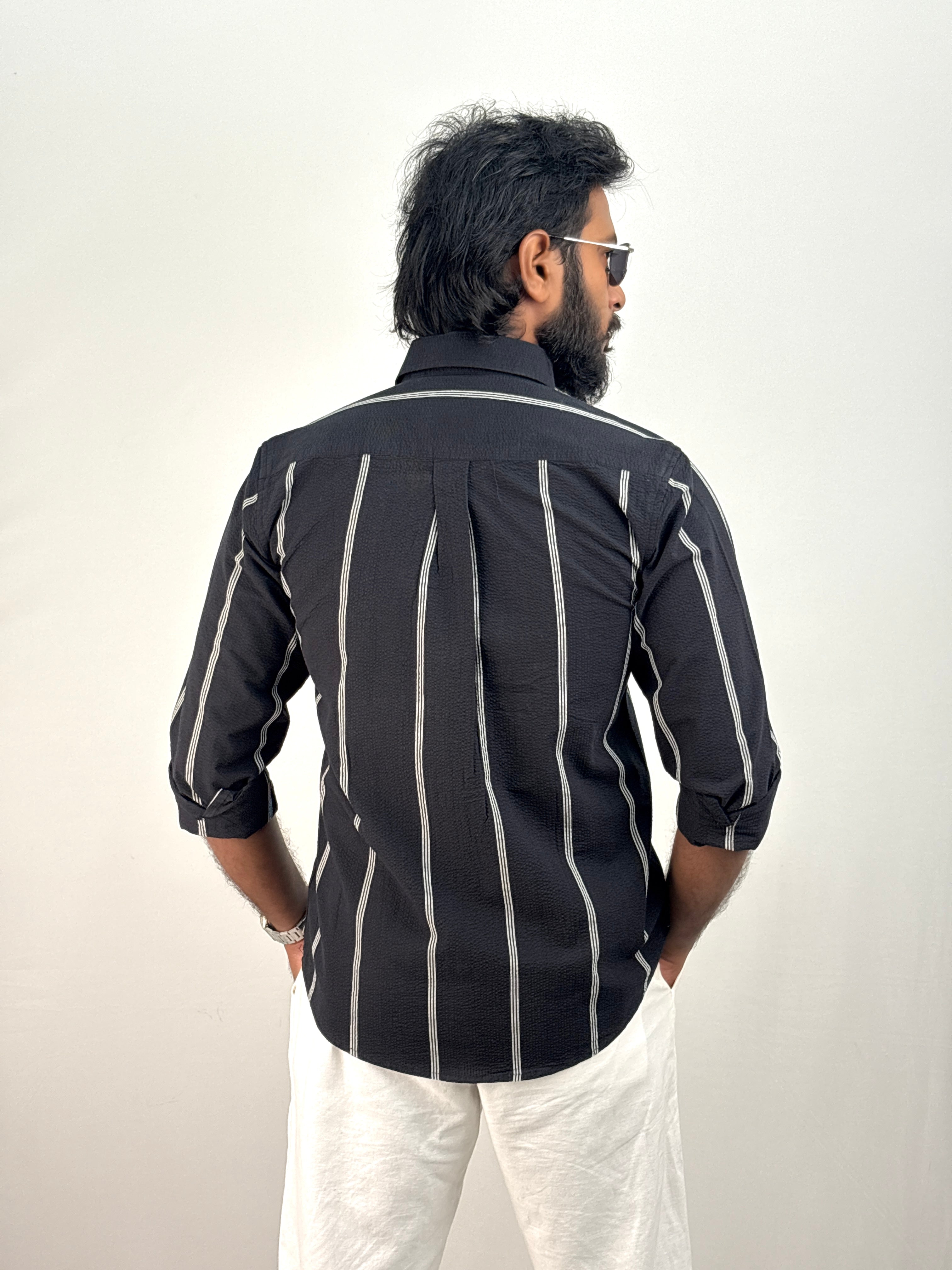 Black 3 Stripe Shirt #