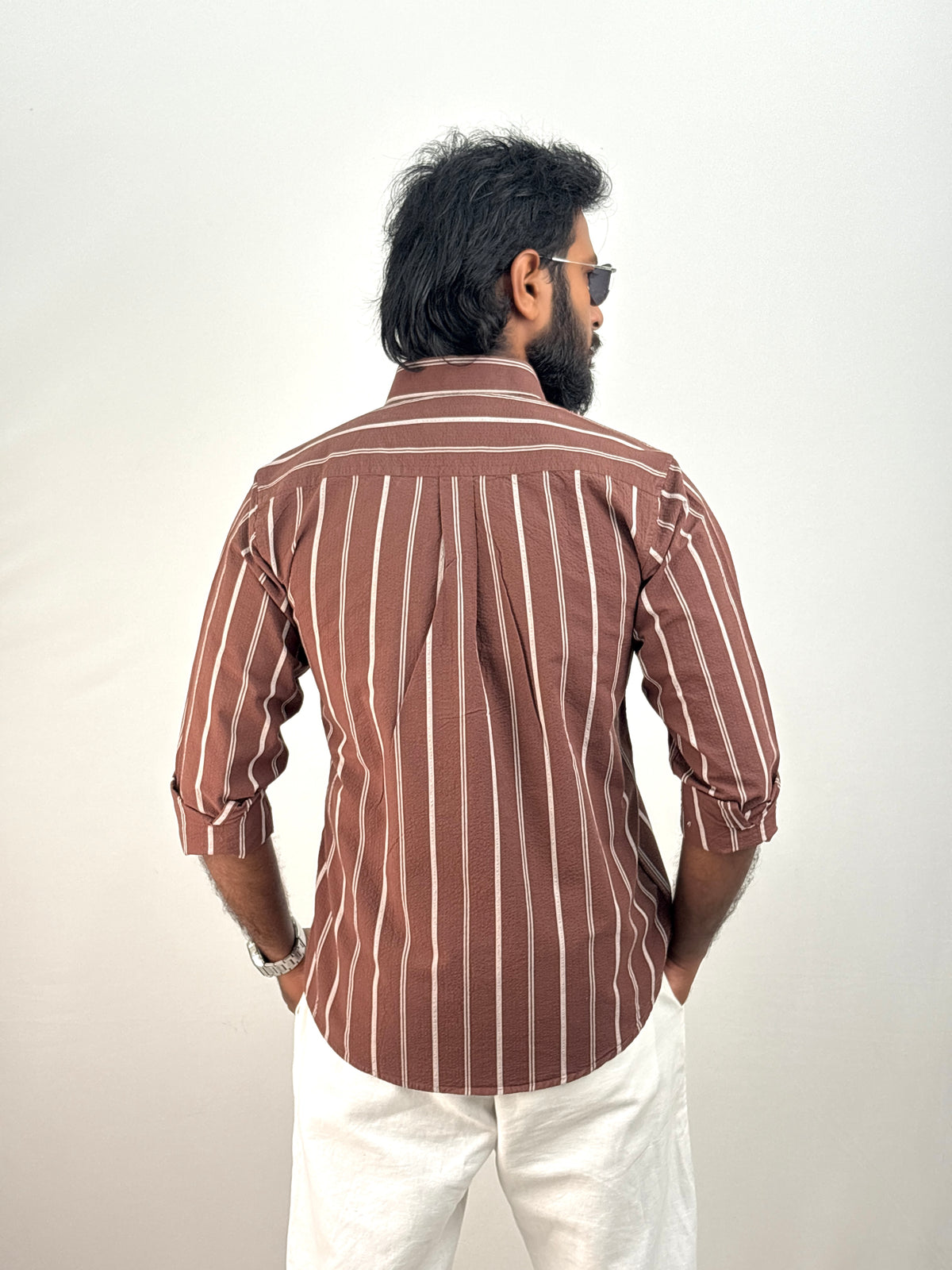 Brown Stripe Shirt #
