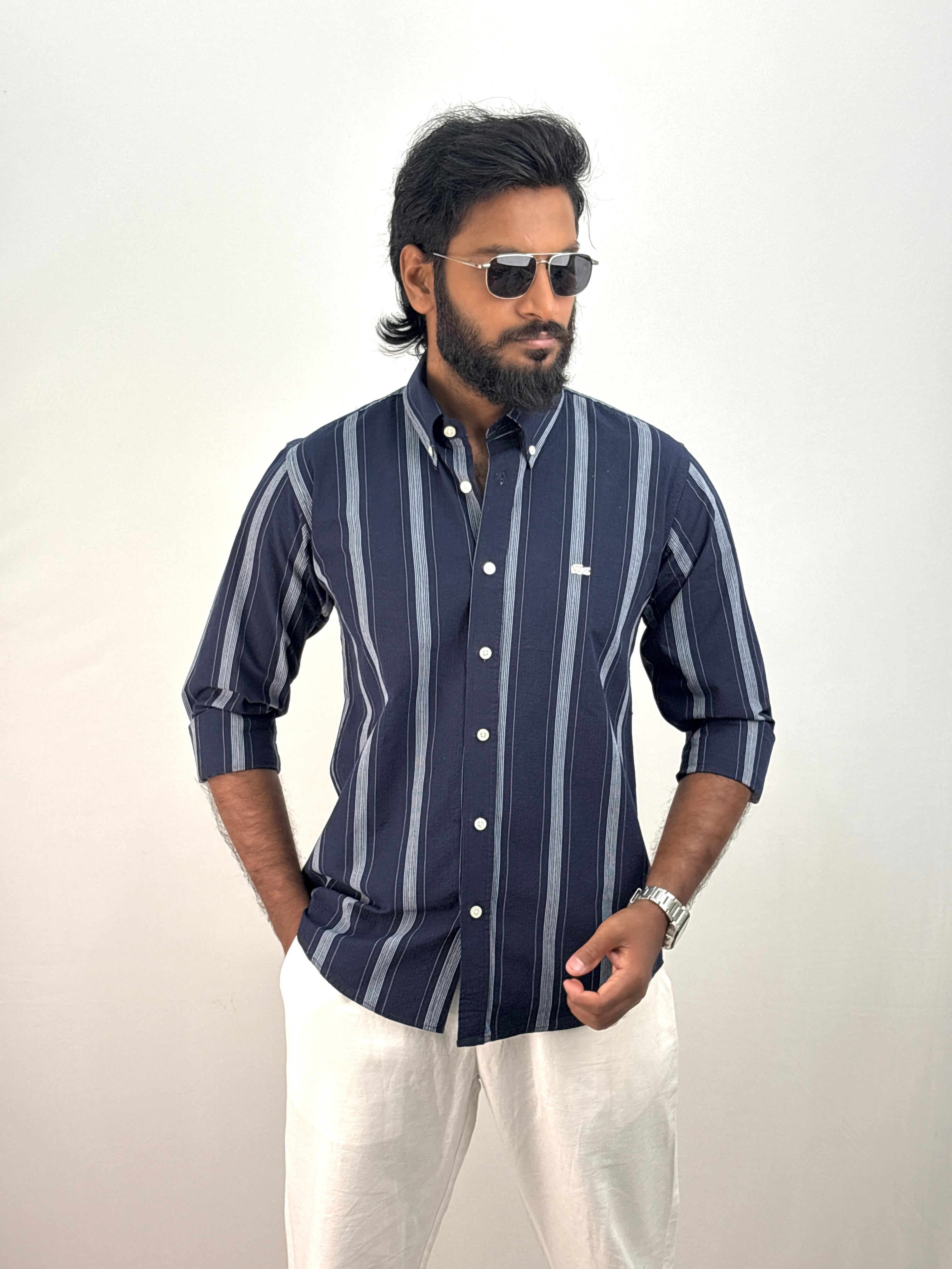 Navy Stripe Shirt #