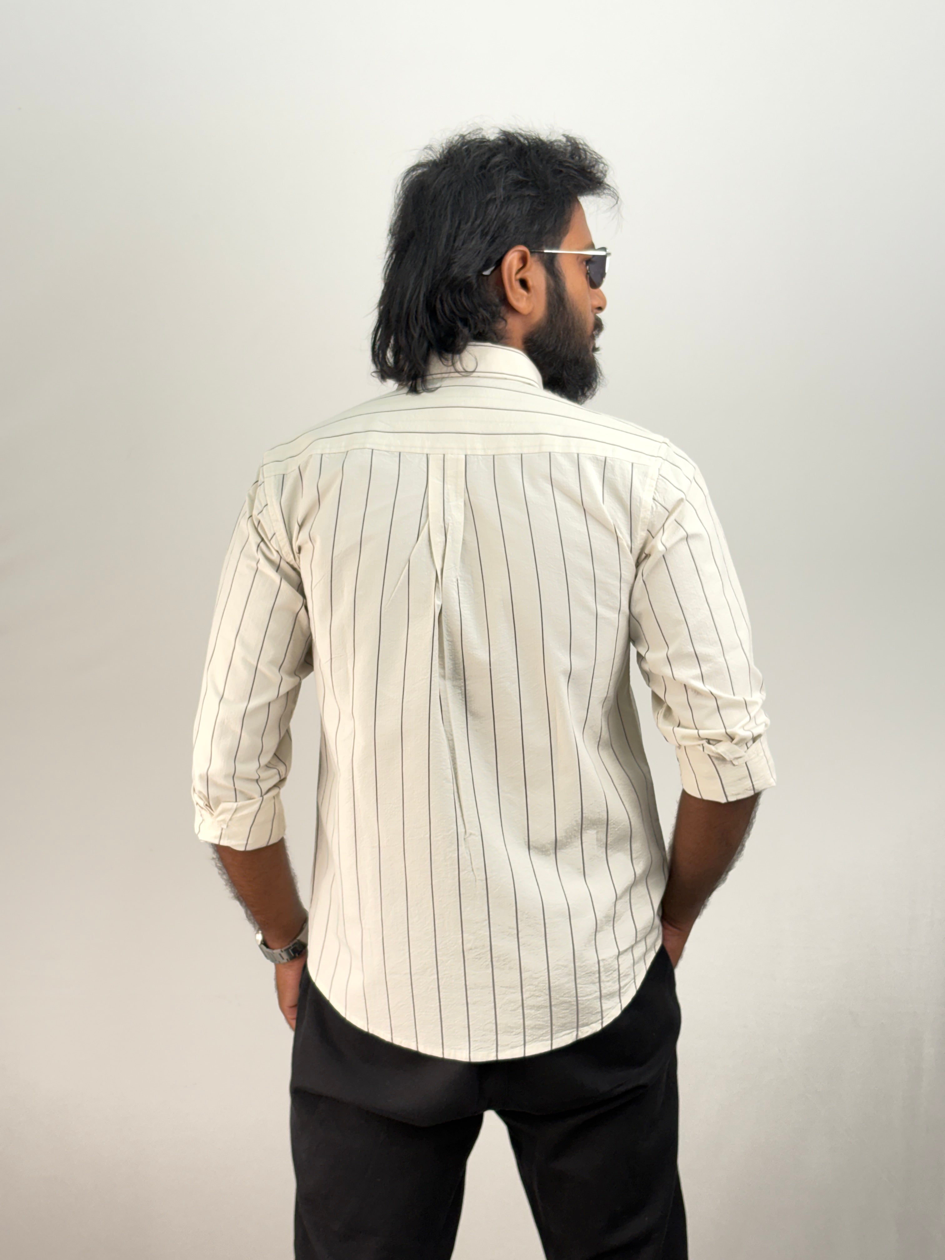 Beige Stripe Shirt #