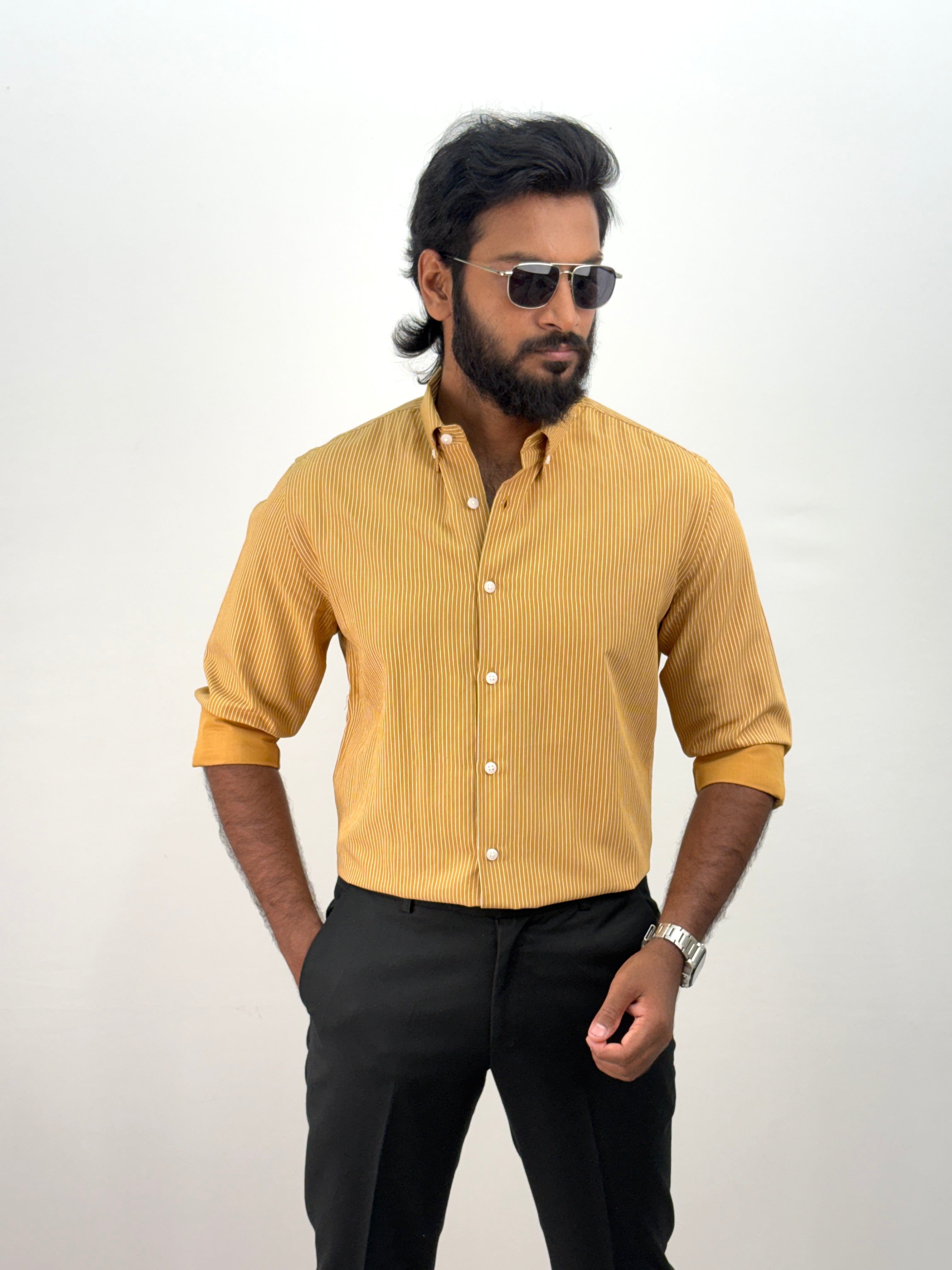 Yellow IMP Stripe Shirt