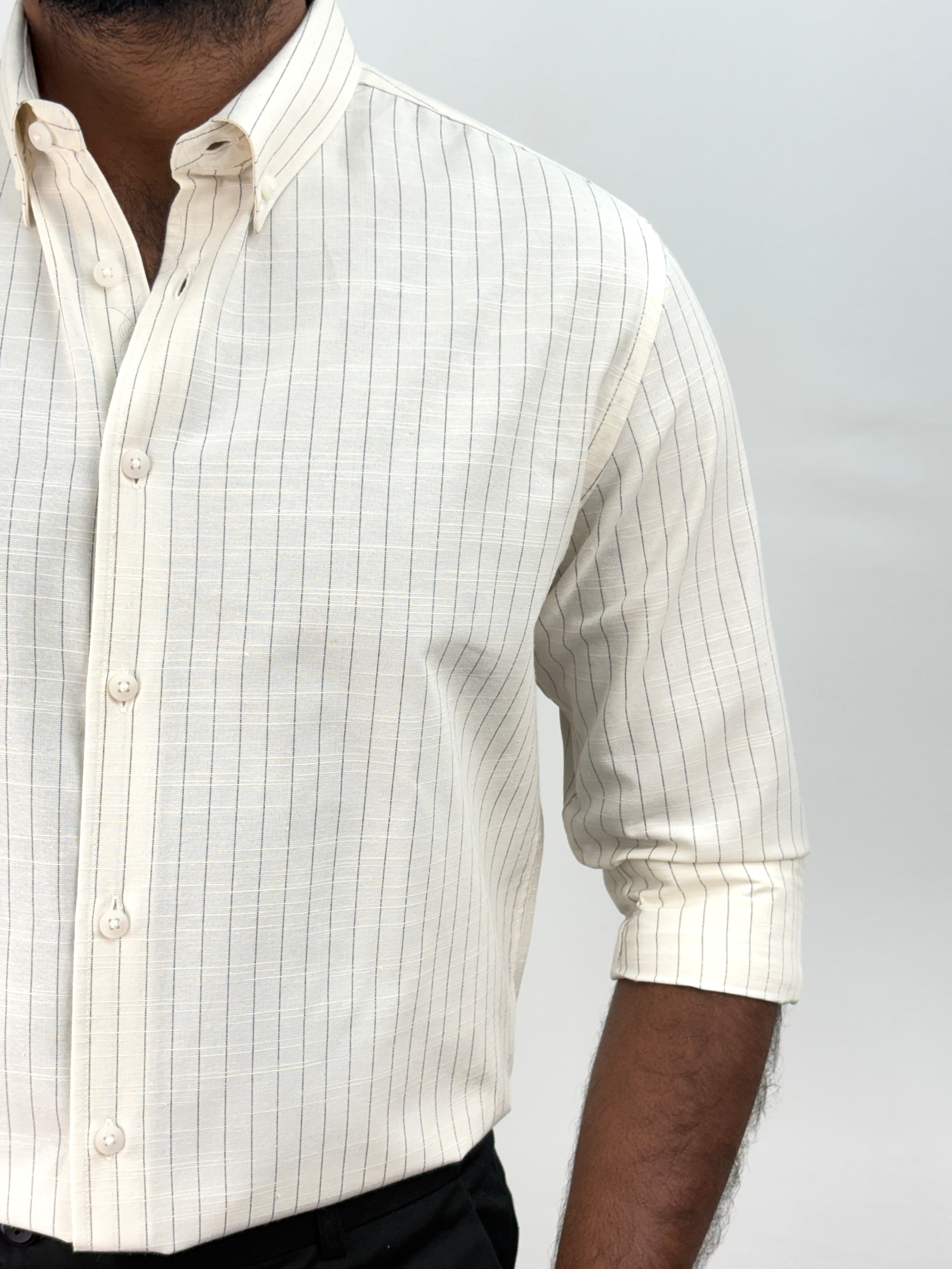 Cream IMP Stripe Shirt