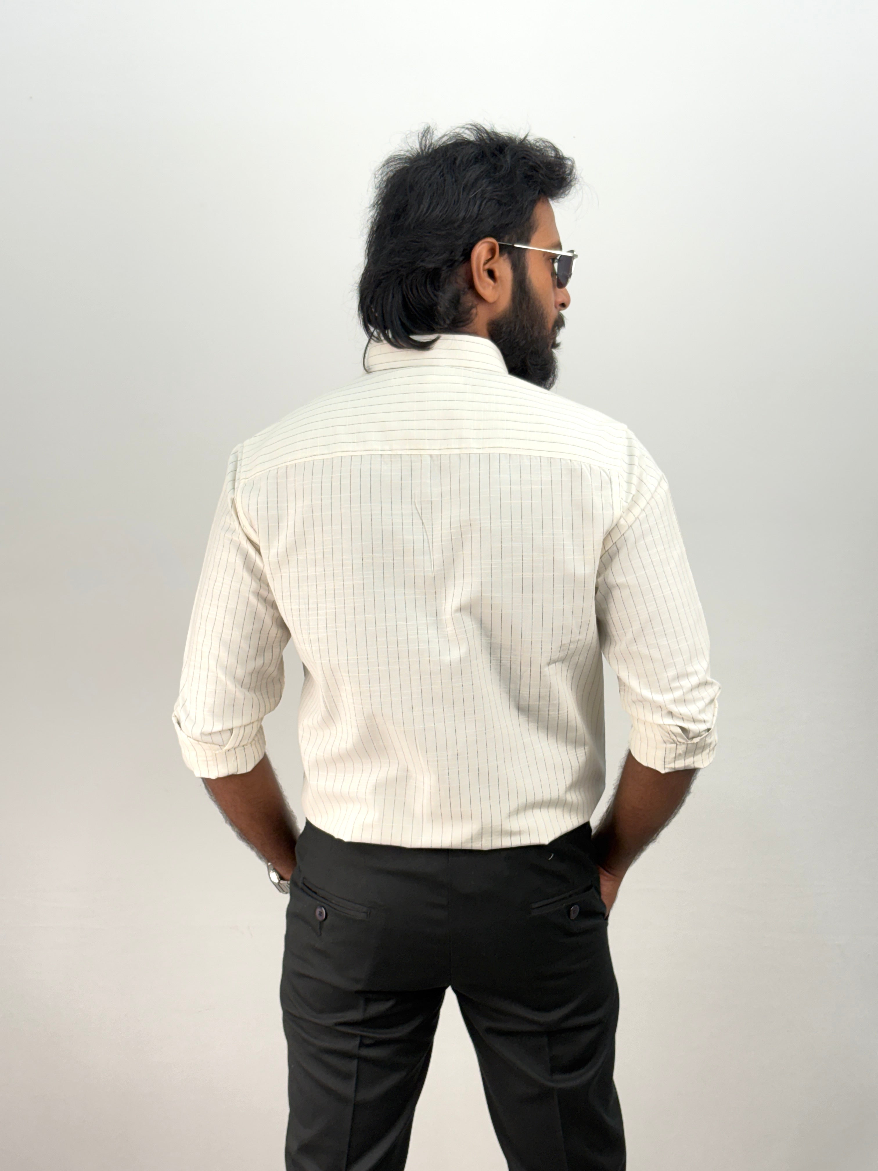 Cream IMP Stripe Shirt