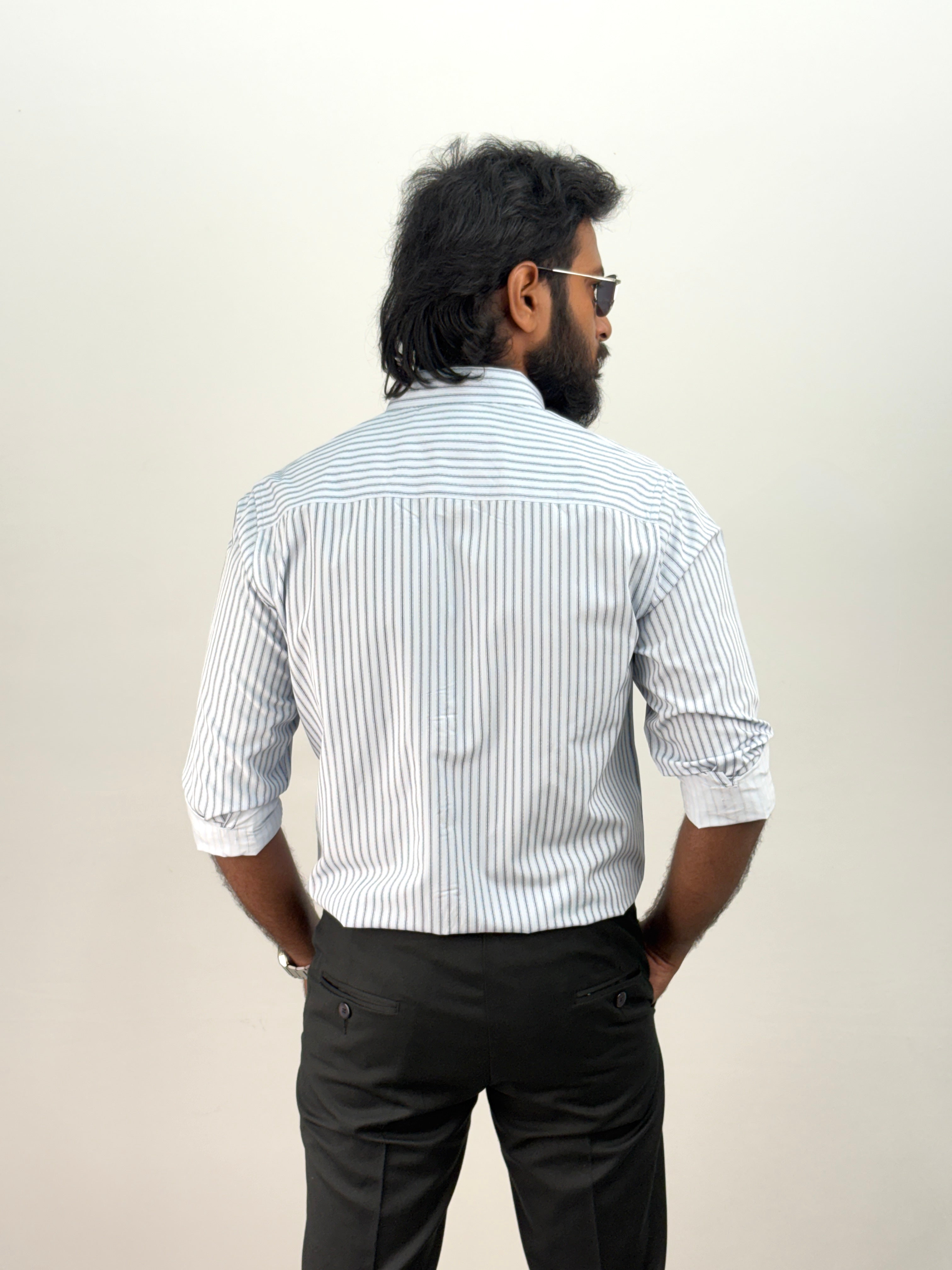 Ice Blue IMP Stripe Shirt