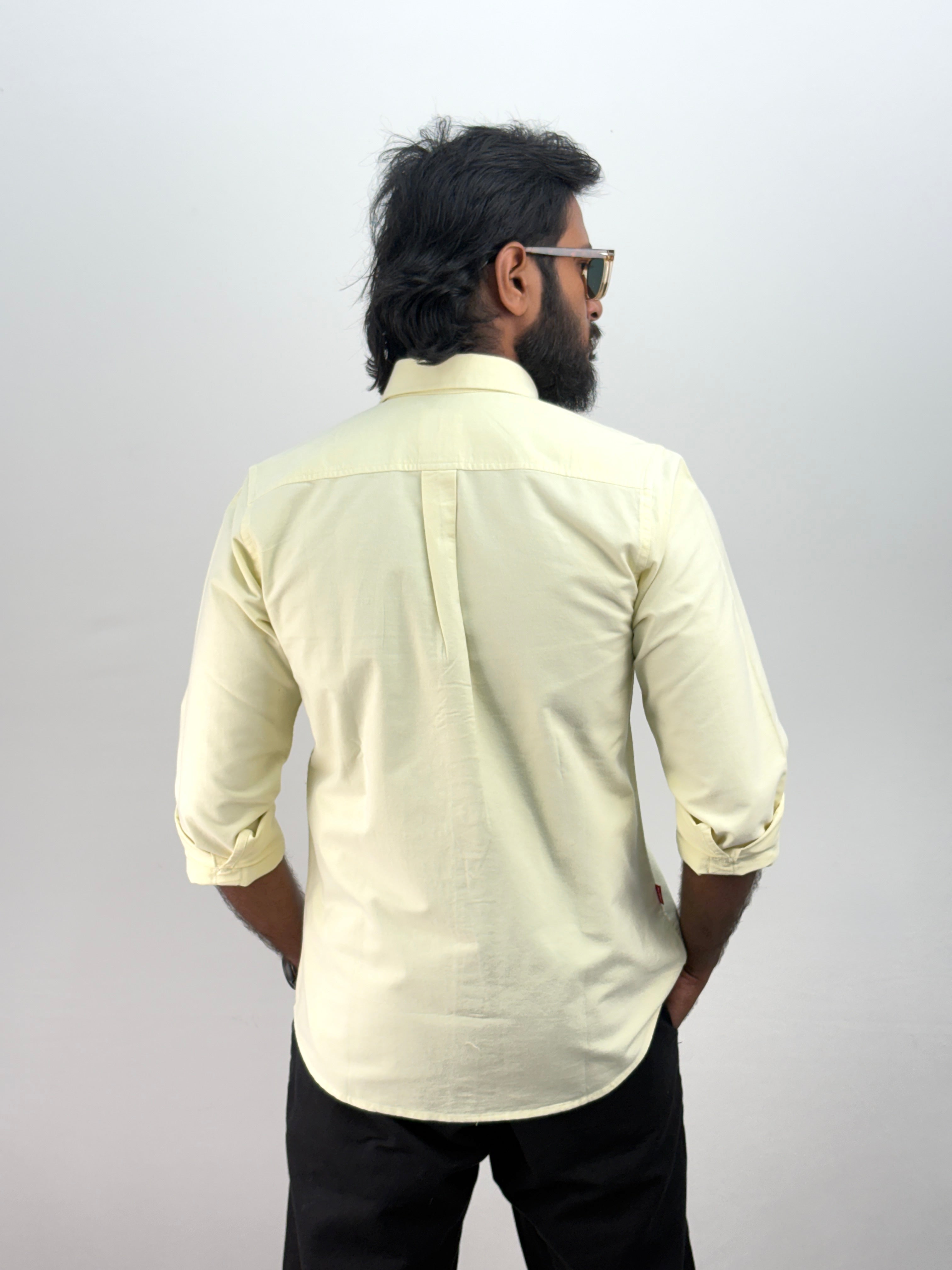 Light Yellow Plain Shirt