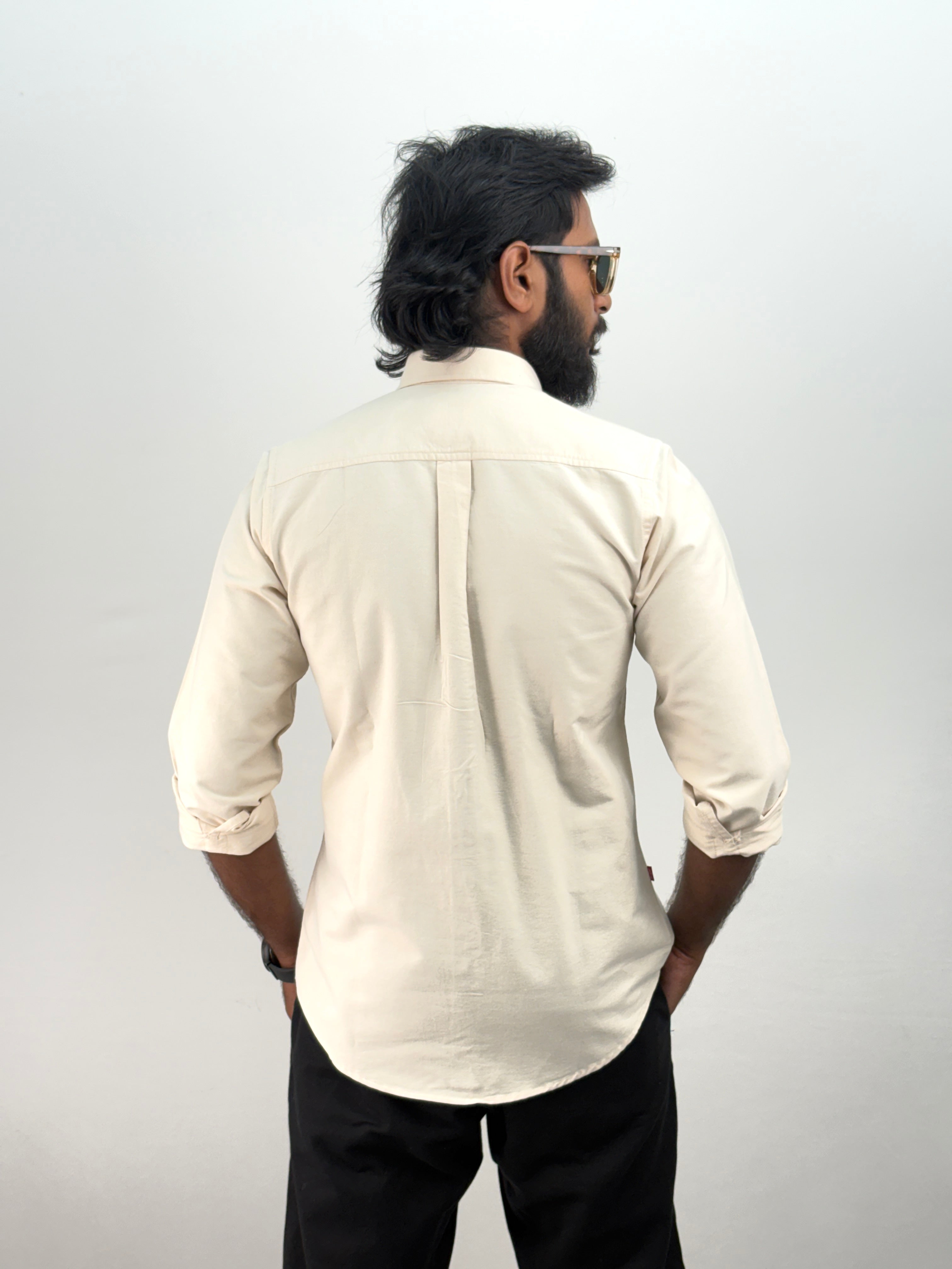 Beige Plain Shirt