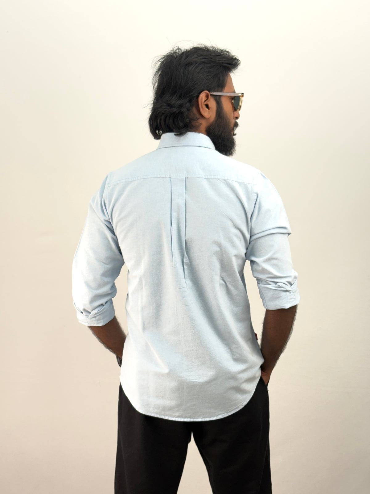 Ice Blue Plain Shirt