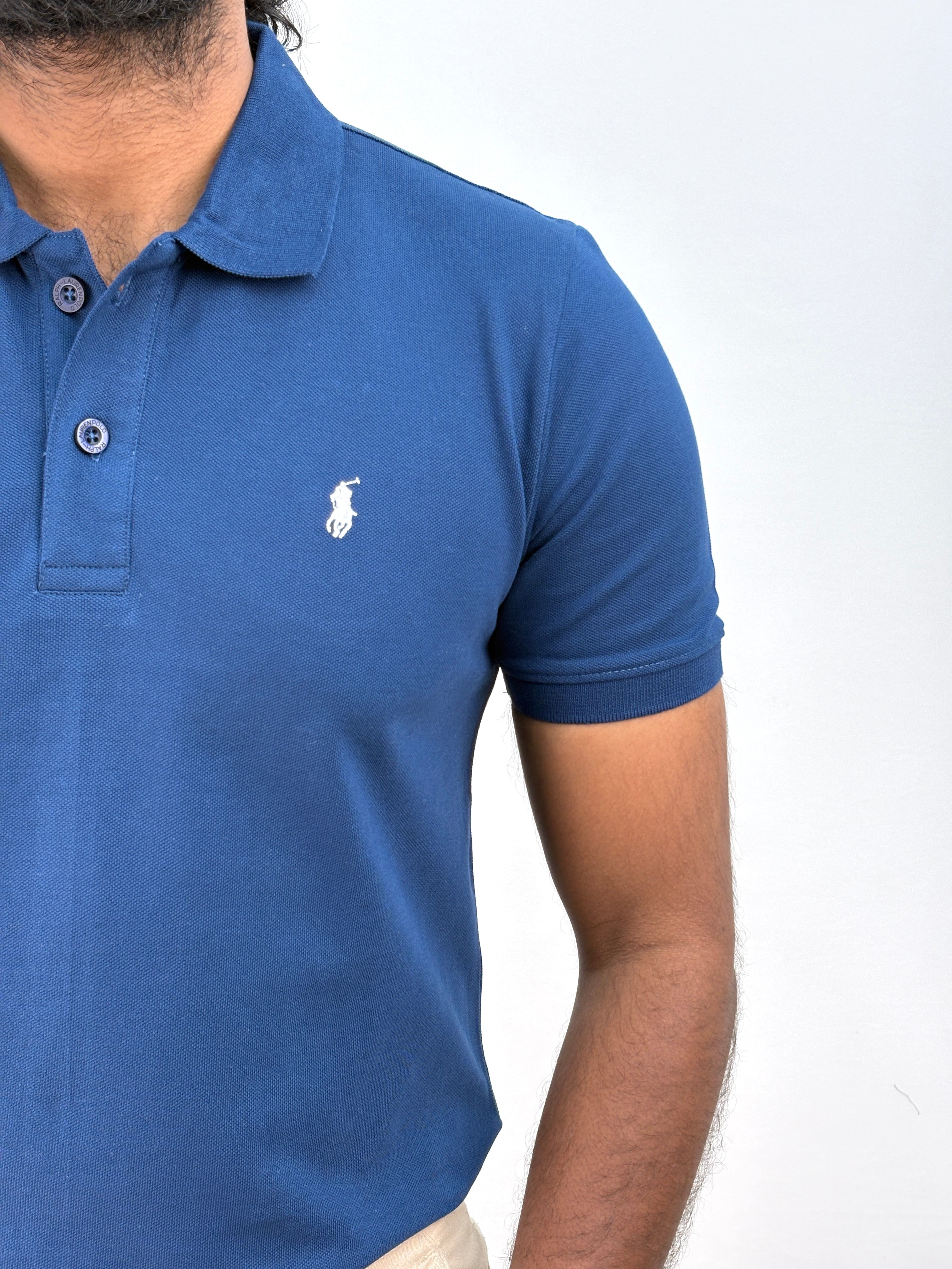 Dark Blue Half Sleeve Polo T-shirt