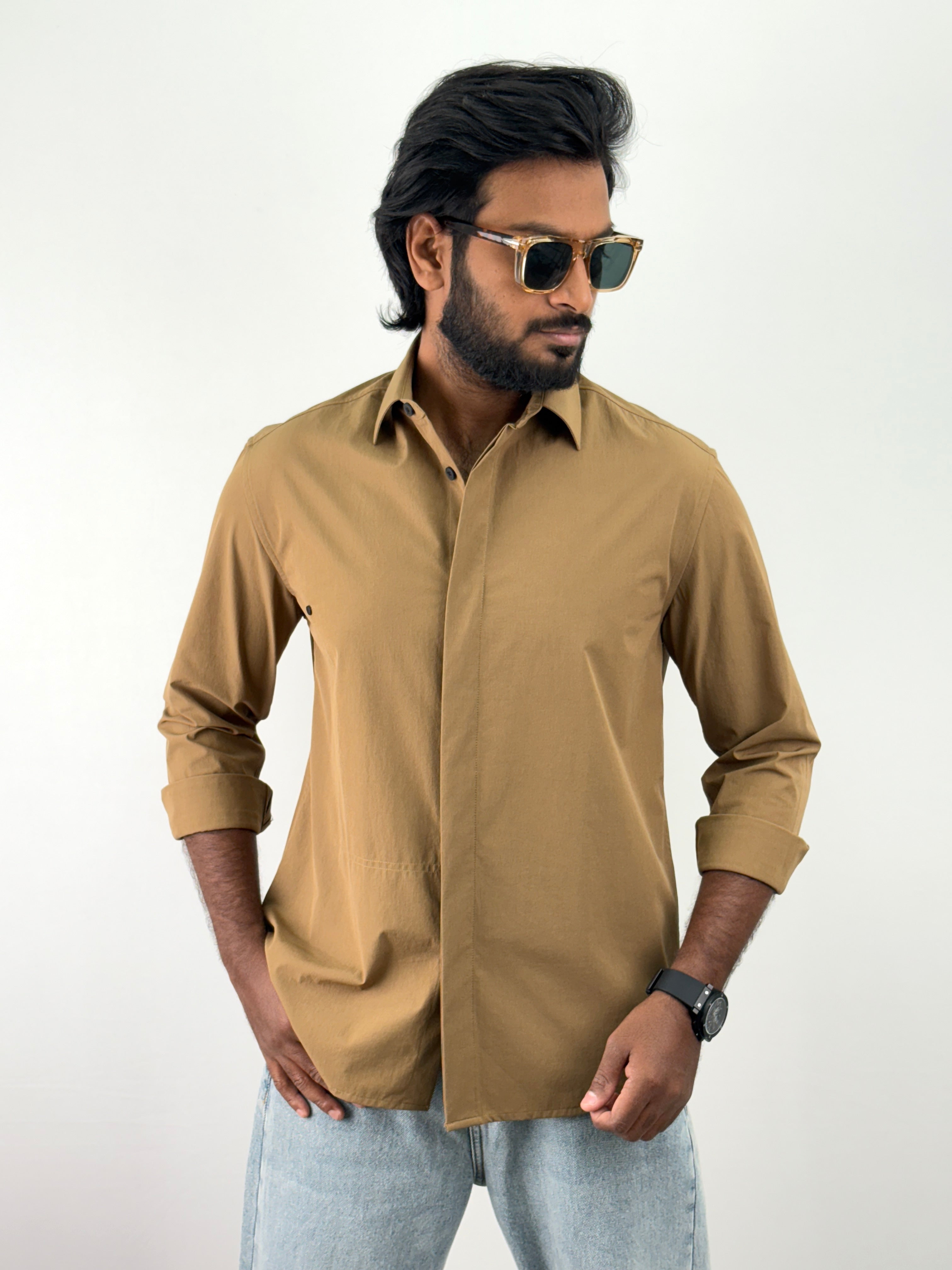 Brown Oversized Shirt