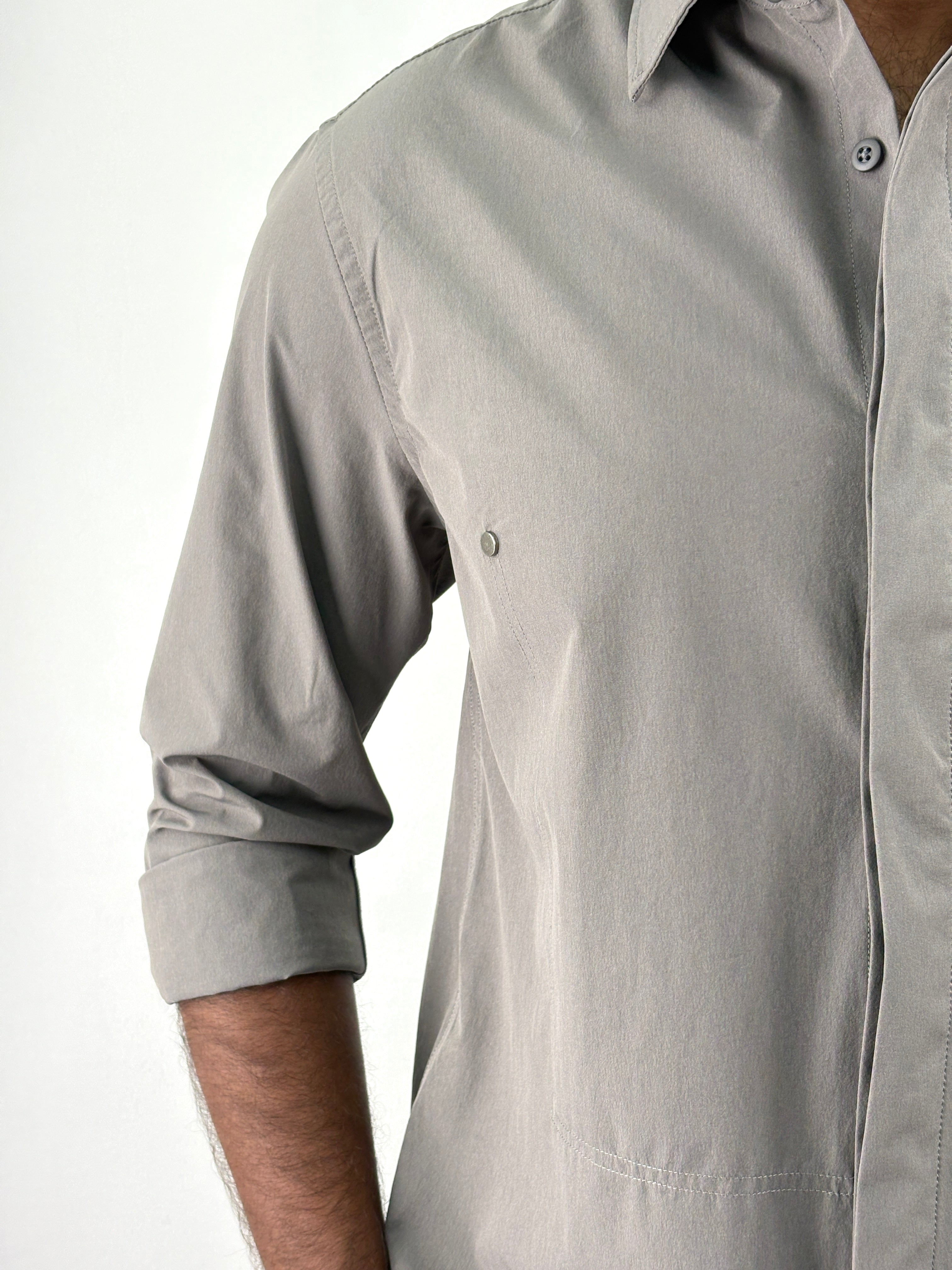 Dark Grey Oversized Shirt