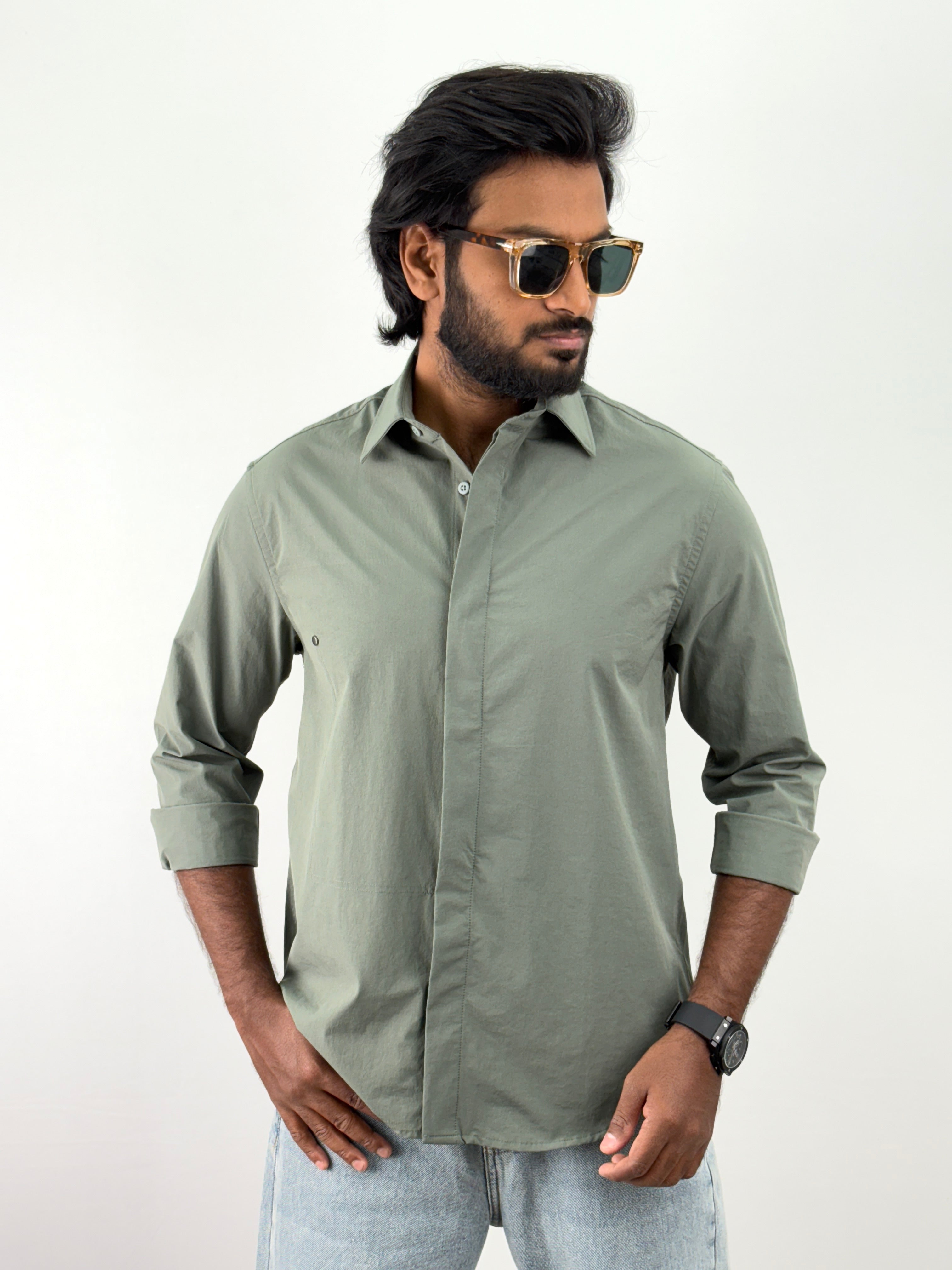 Green Oversized Shirt