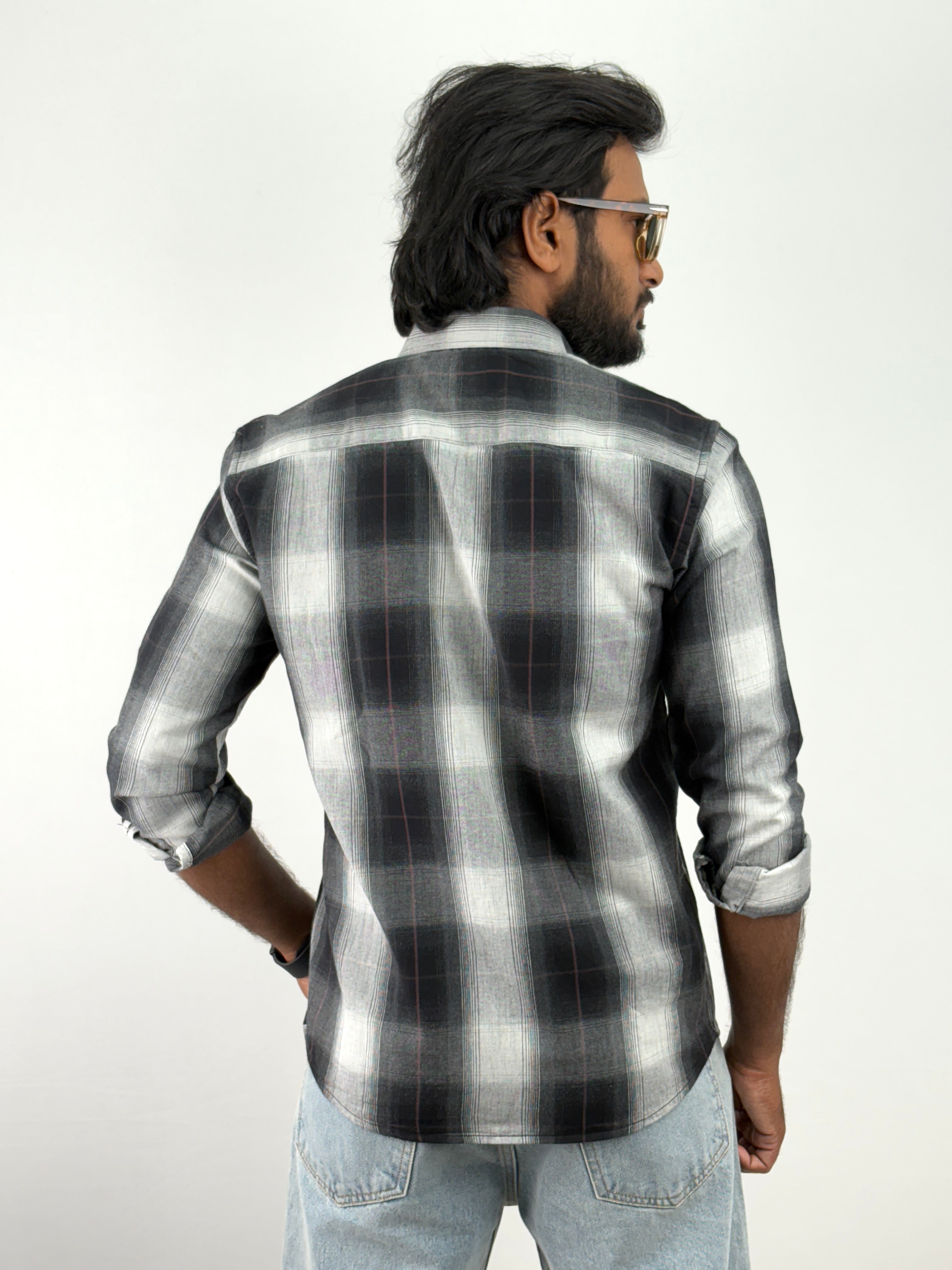 Black White Flannel Shirts