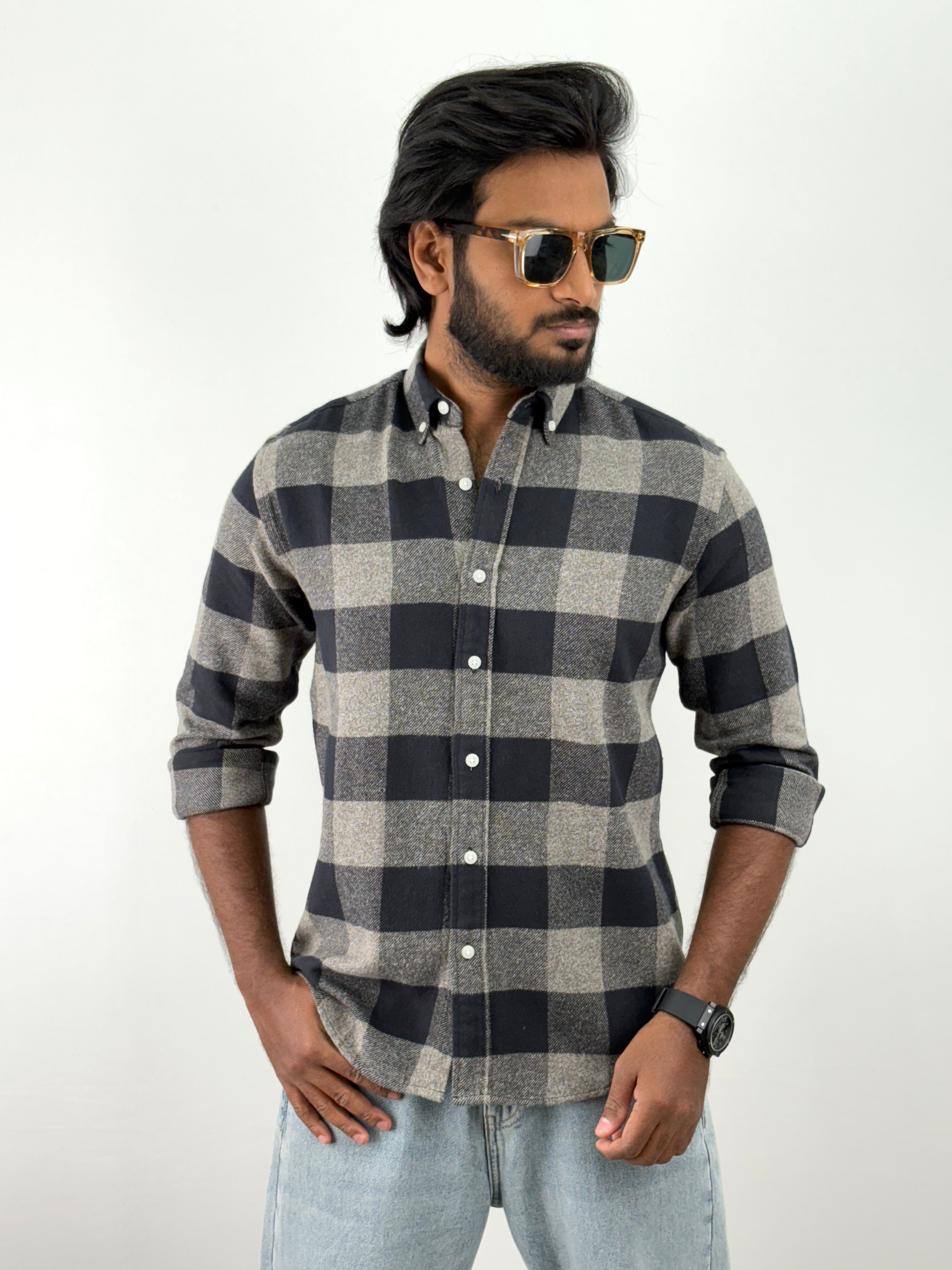 Navy Flannel Shirts